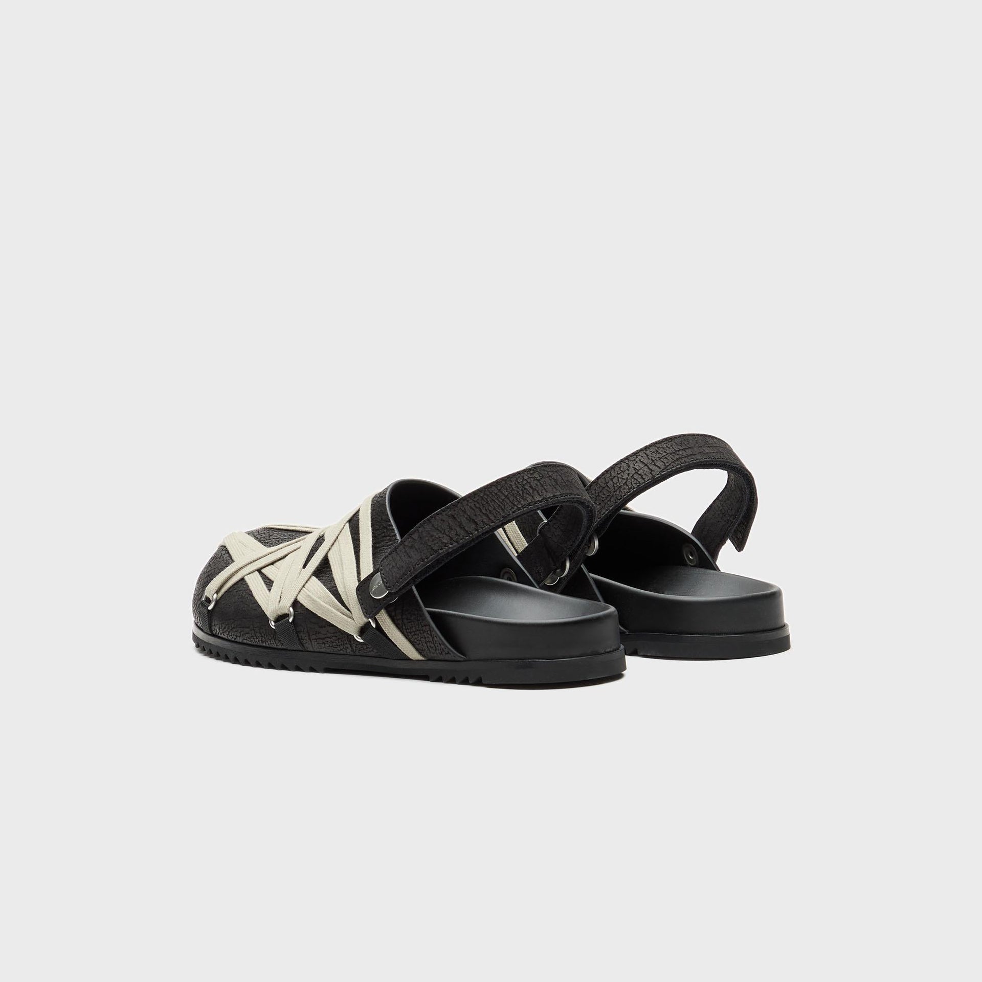 Sandali In Pelle - Megalace Mule Granola - Black