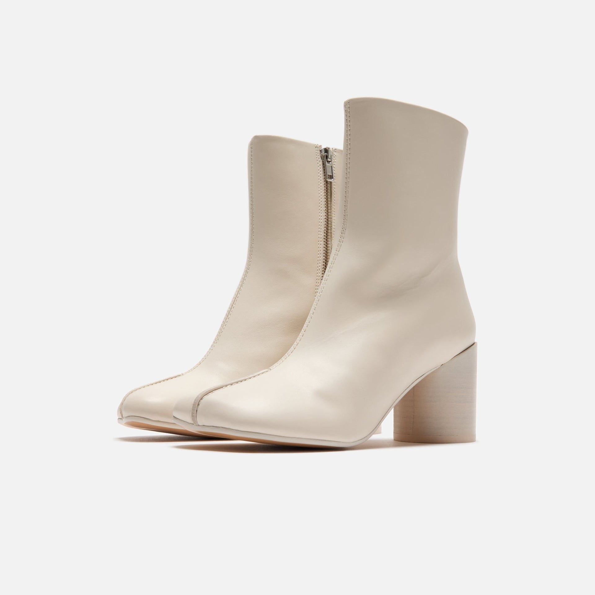 MM6 Maison Margiela Leather Ankle Boot - Sandshell