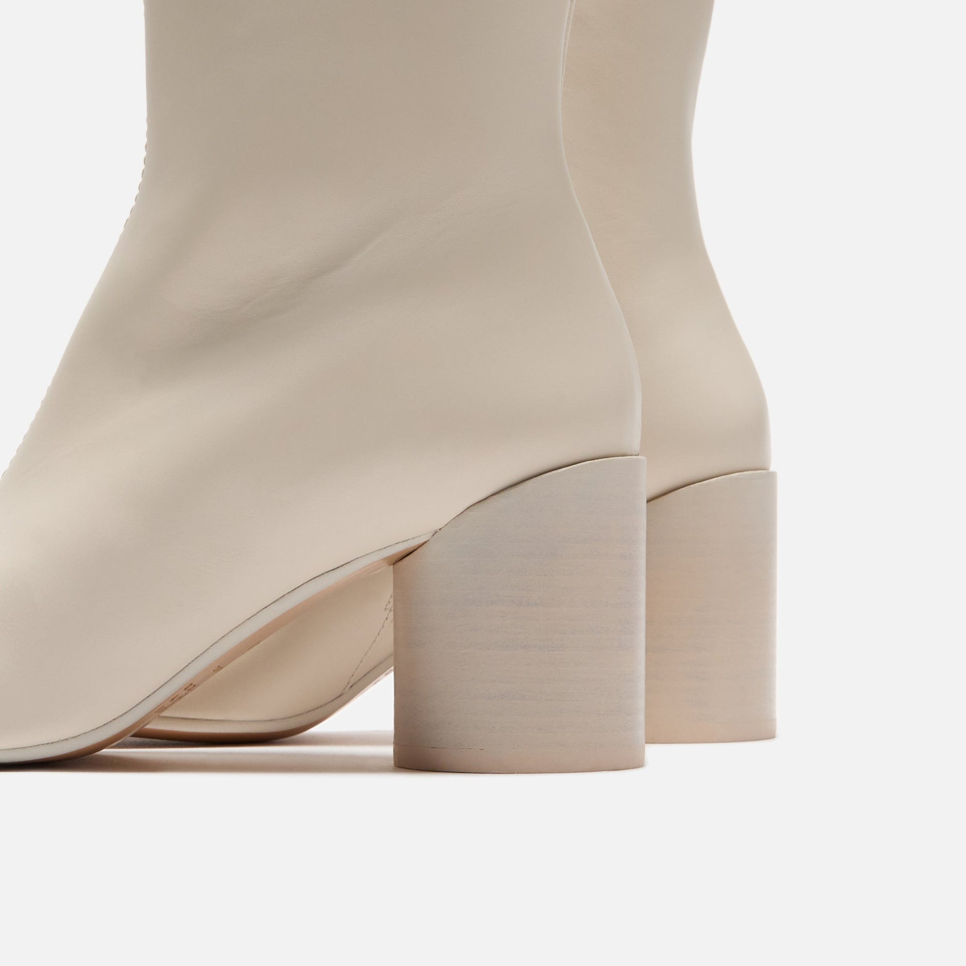 MM6 Maison Margiela Leather Ankle Boot - Sandshell