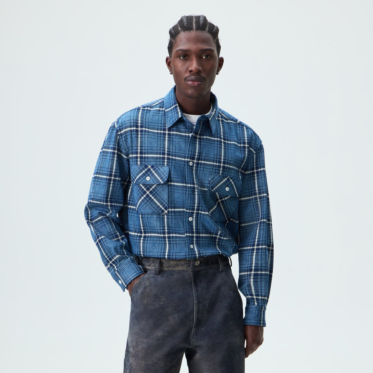 Kith 101 for SEVEN BY SEVEN Work Shirt - Medium Indigo