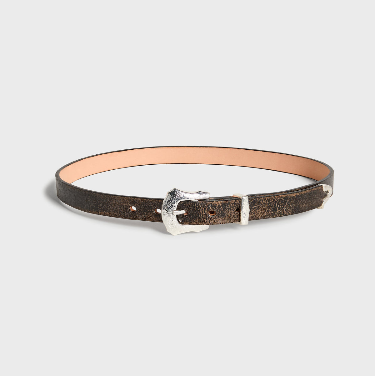 Kith 101 for SEVEN BY SEVEN Narrow Western Belt - Black