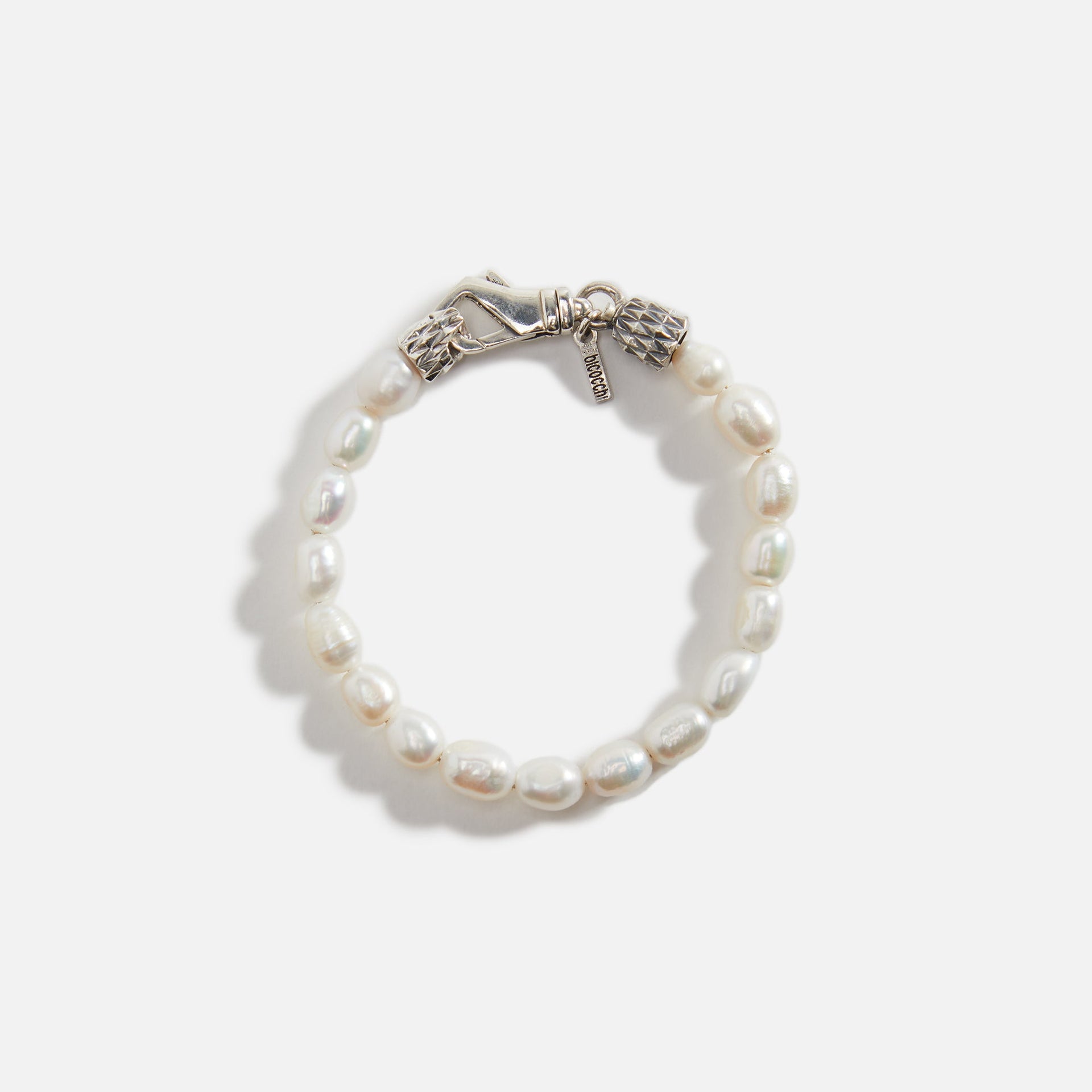 Emanuele Bicocchi Small Baroque Pearl Bracelet - White