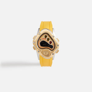 LAARVEE Sinngouki Gold Precision Rubber - Brushed Golden Bezel / Golden Dial