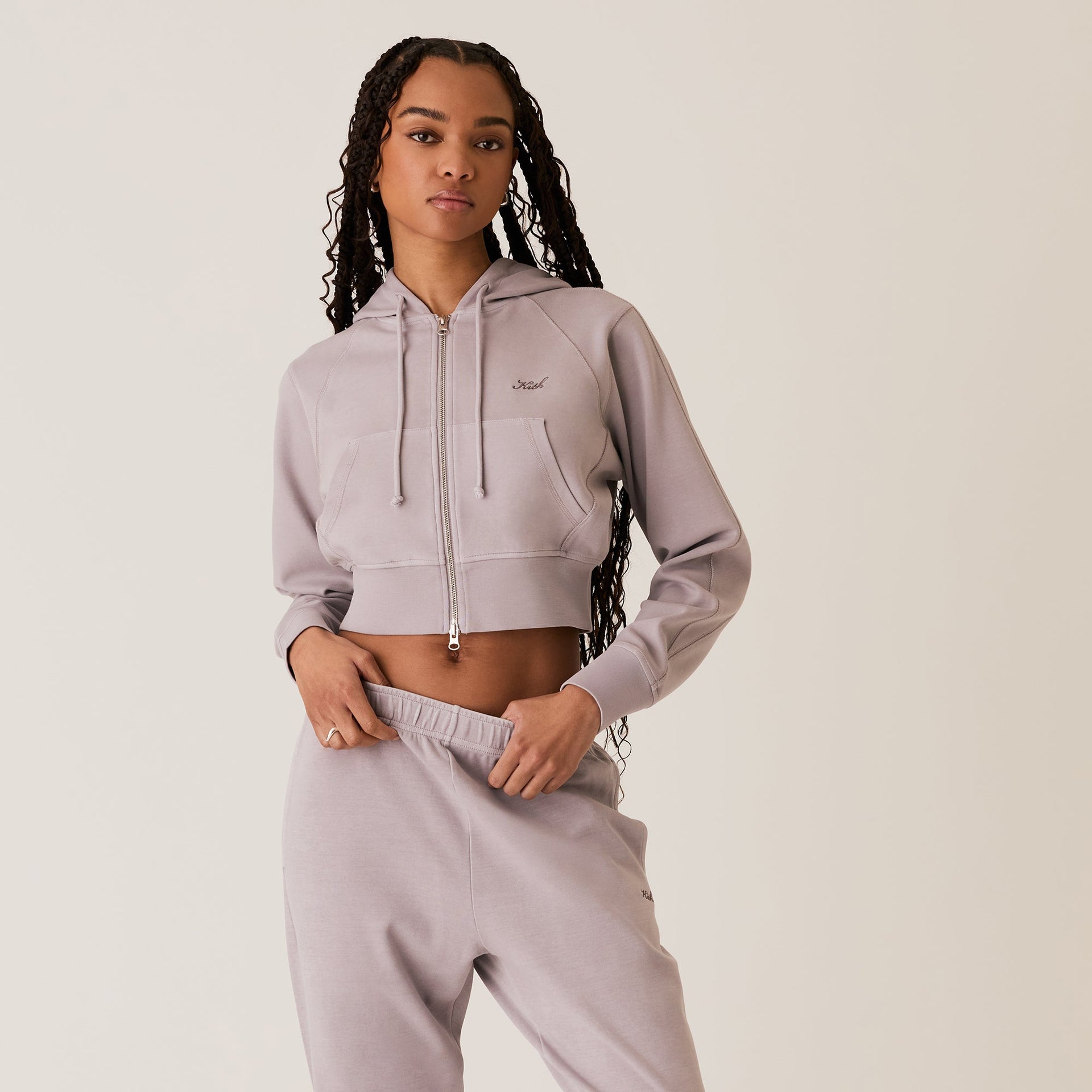 Kith Women Davin Cropped Hoodie - Resonant