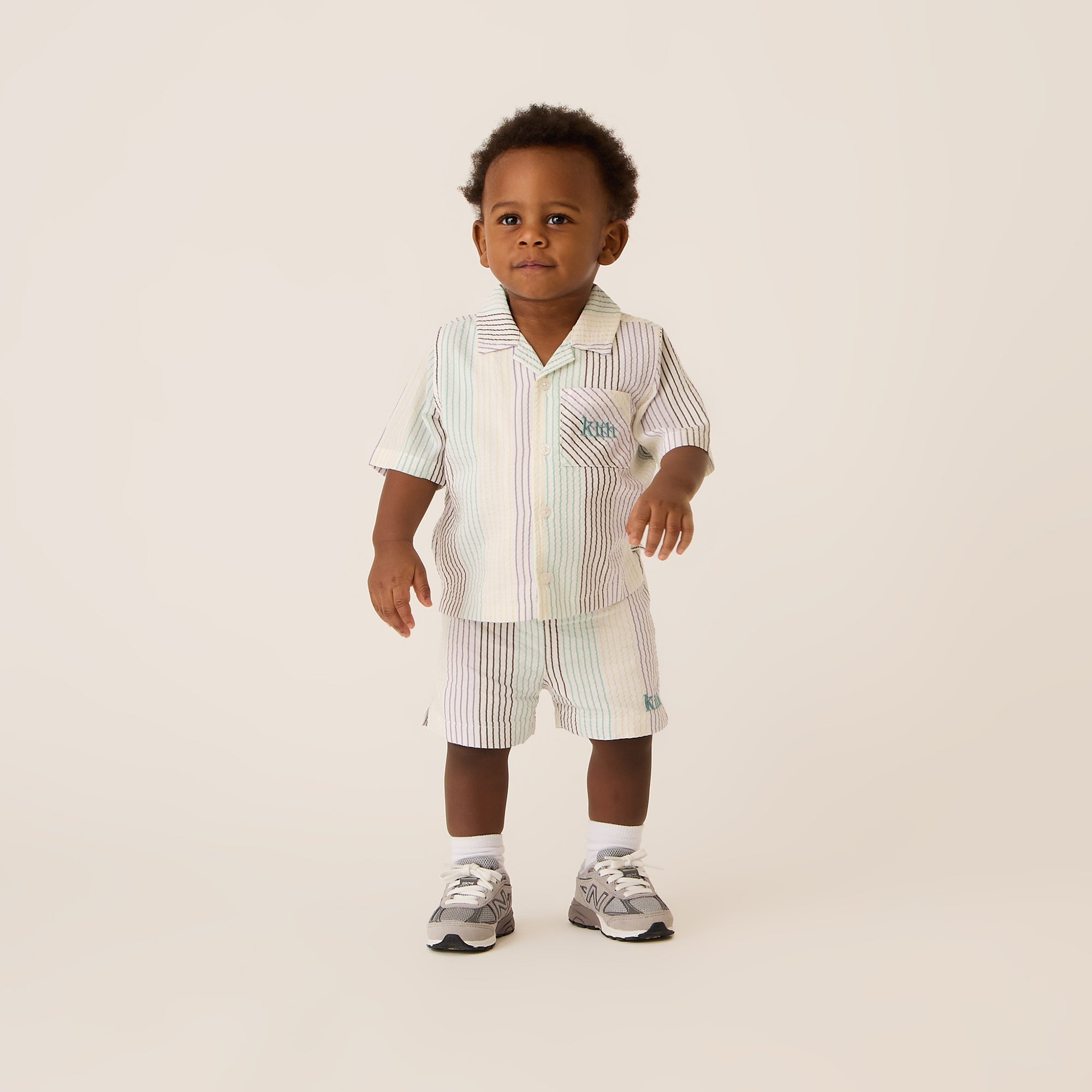 Kith Baby Striped Thompson Camp Short - Mykonos – Kith Europe Kith Baby Striped Thompson Camp Short - Mykonos – Kith Europe