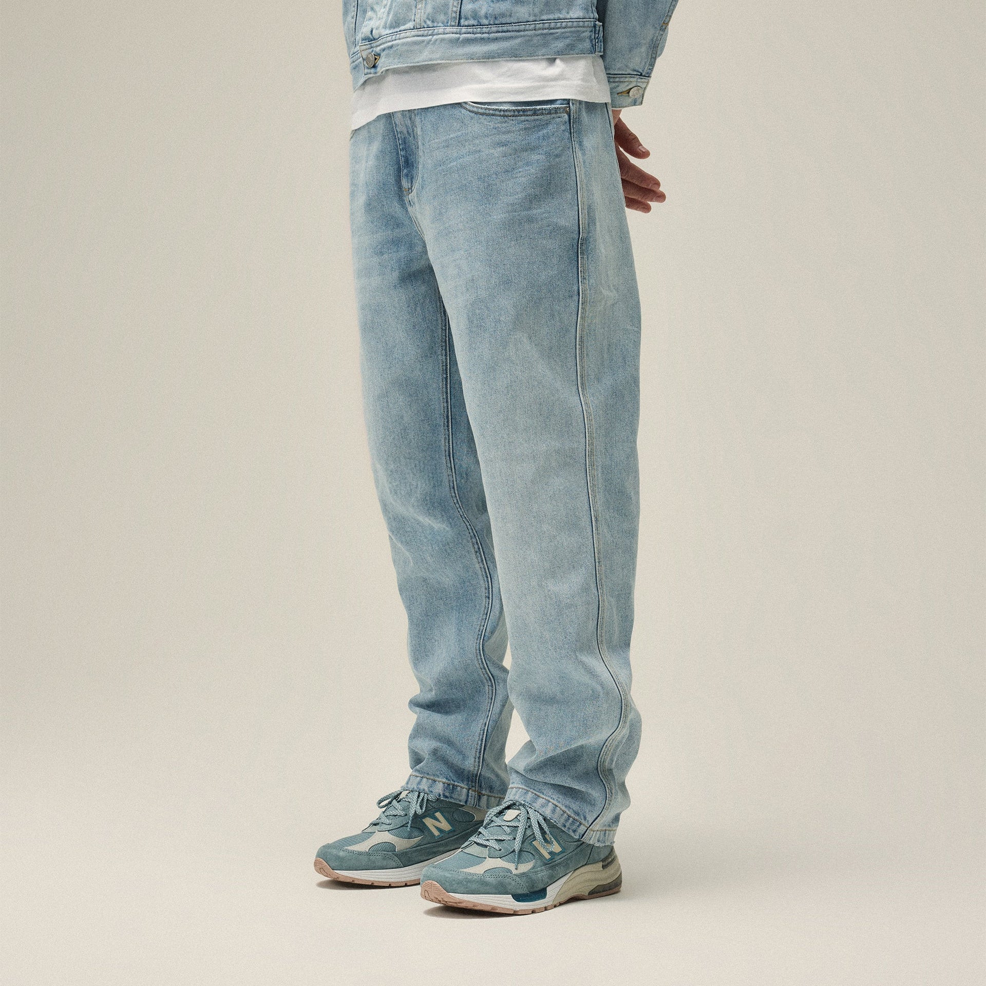 Kith Centre Denim Jean - Light Indigo