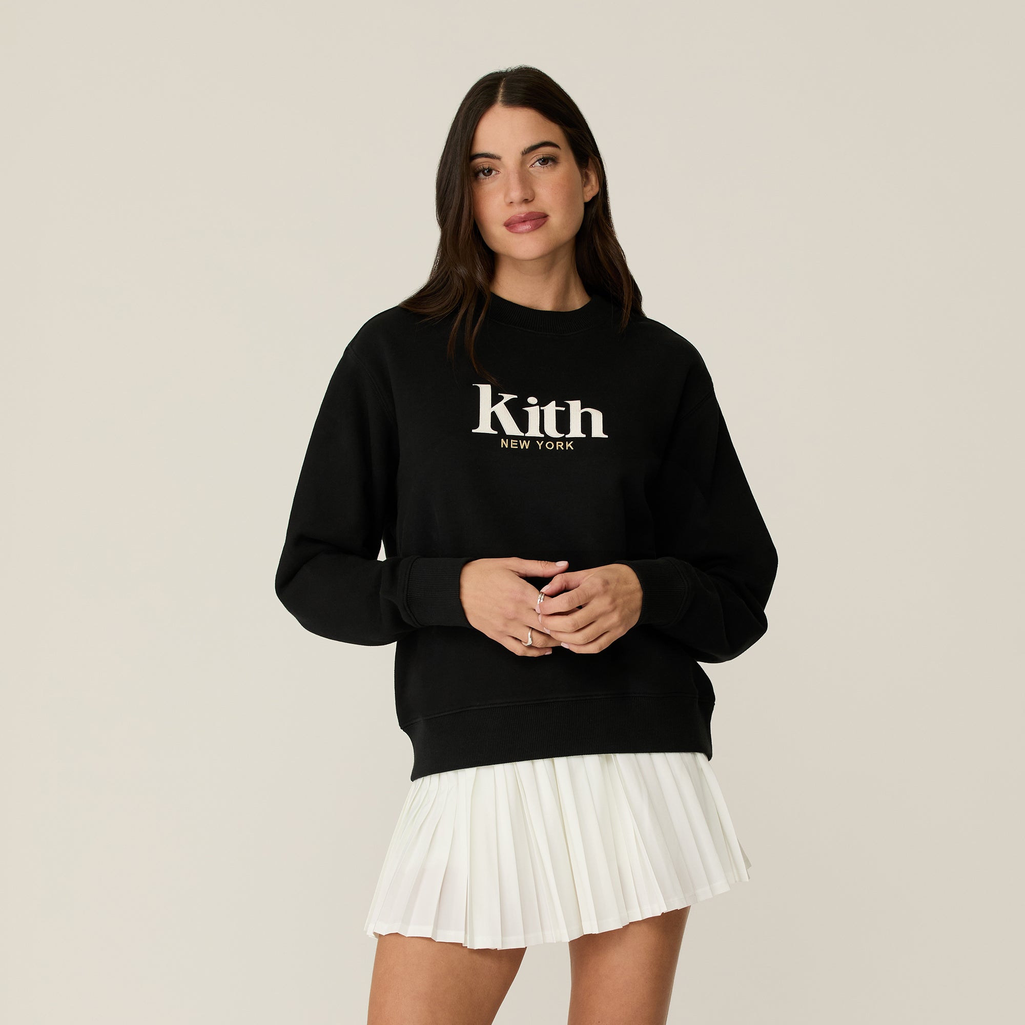 トップス Kith Combo Knit Crewneck Black Kith Combo Knit Crewneck Black トップス Kith Combo Knit Crewneck