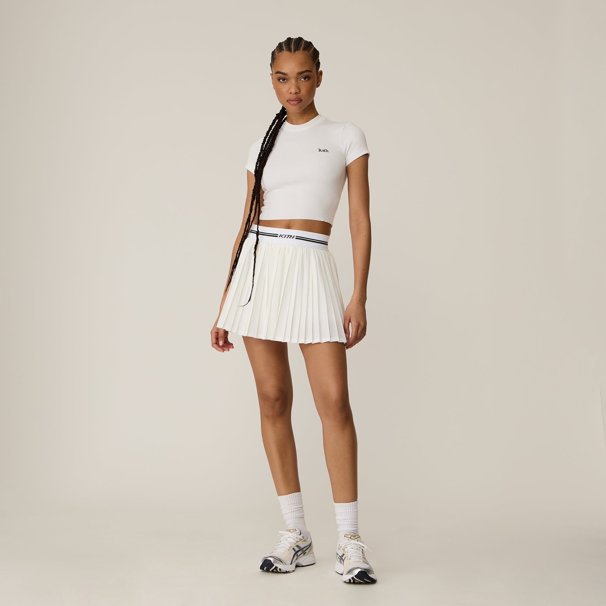 Kith Women Amaya II Pleated Skirt - White – Kith Europe