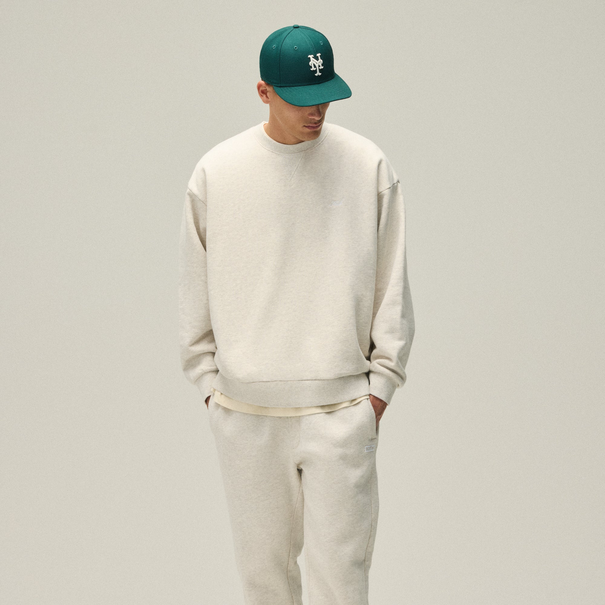 Kith Nelson Crewneck - Sandy Heather – Kith Europe