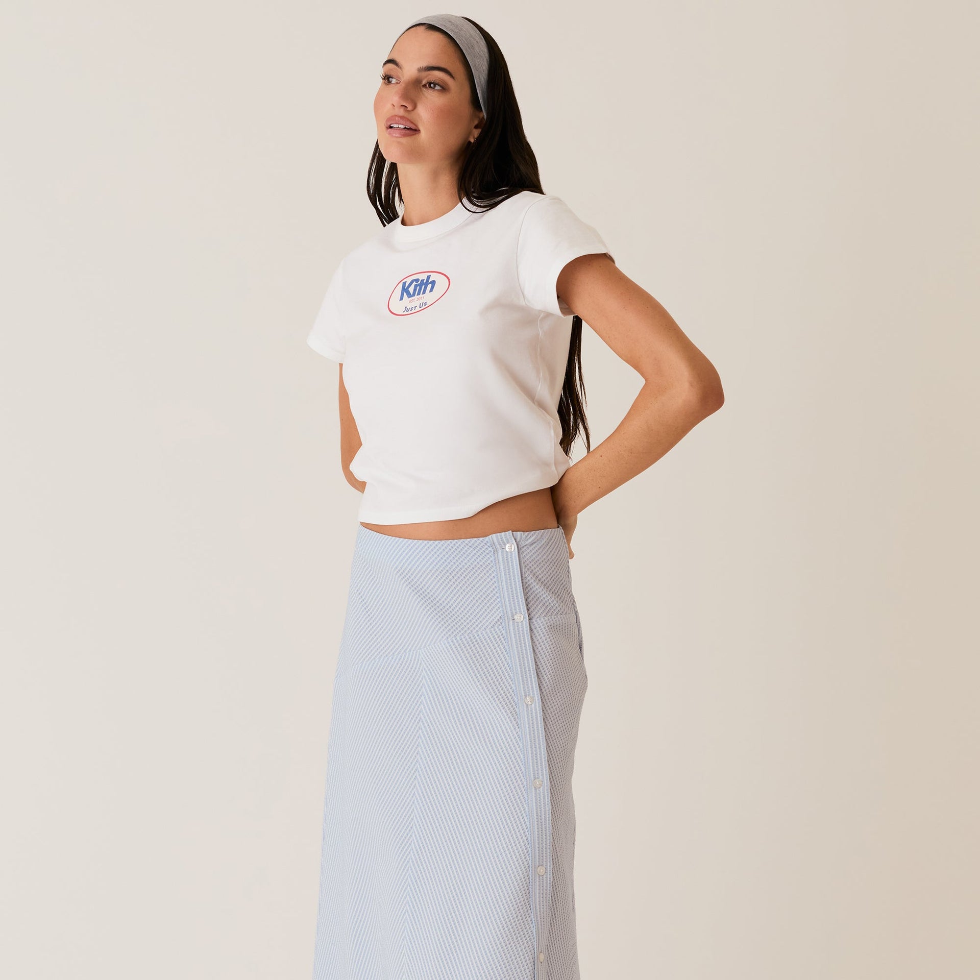 Kith Women Estella Patchwork Maxi Skirt - Kyanite