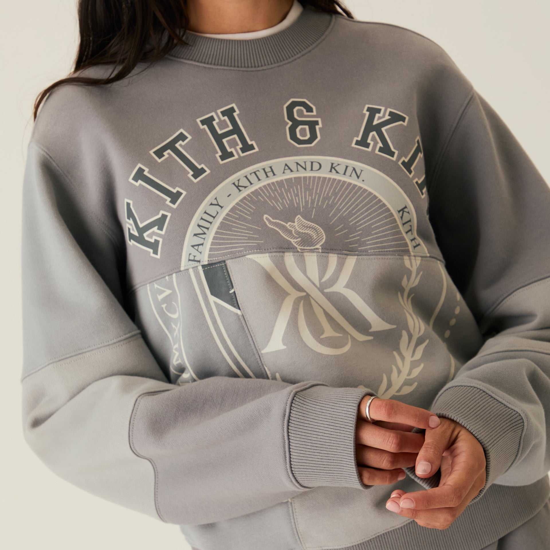 Kith Women Ashwin Patchwork Crewneck - Statue