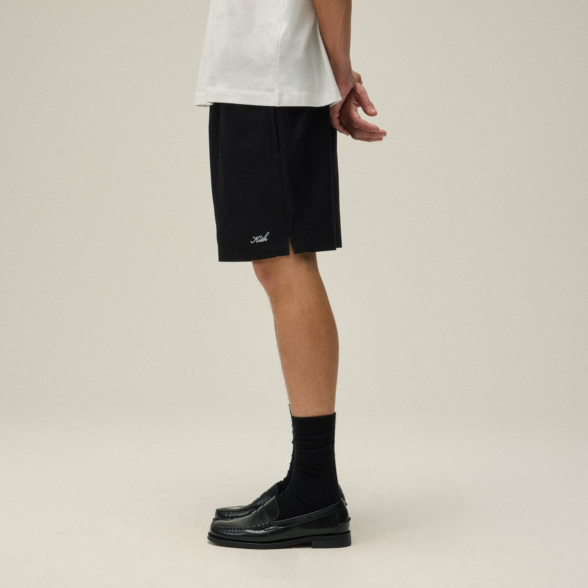 Kith ブラック ショートパンツ Kith Twill Collins Swim Short - Black – Kith Europe