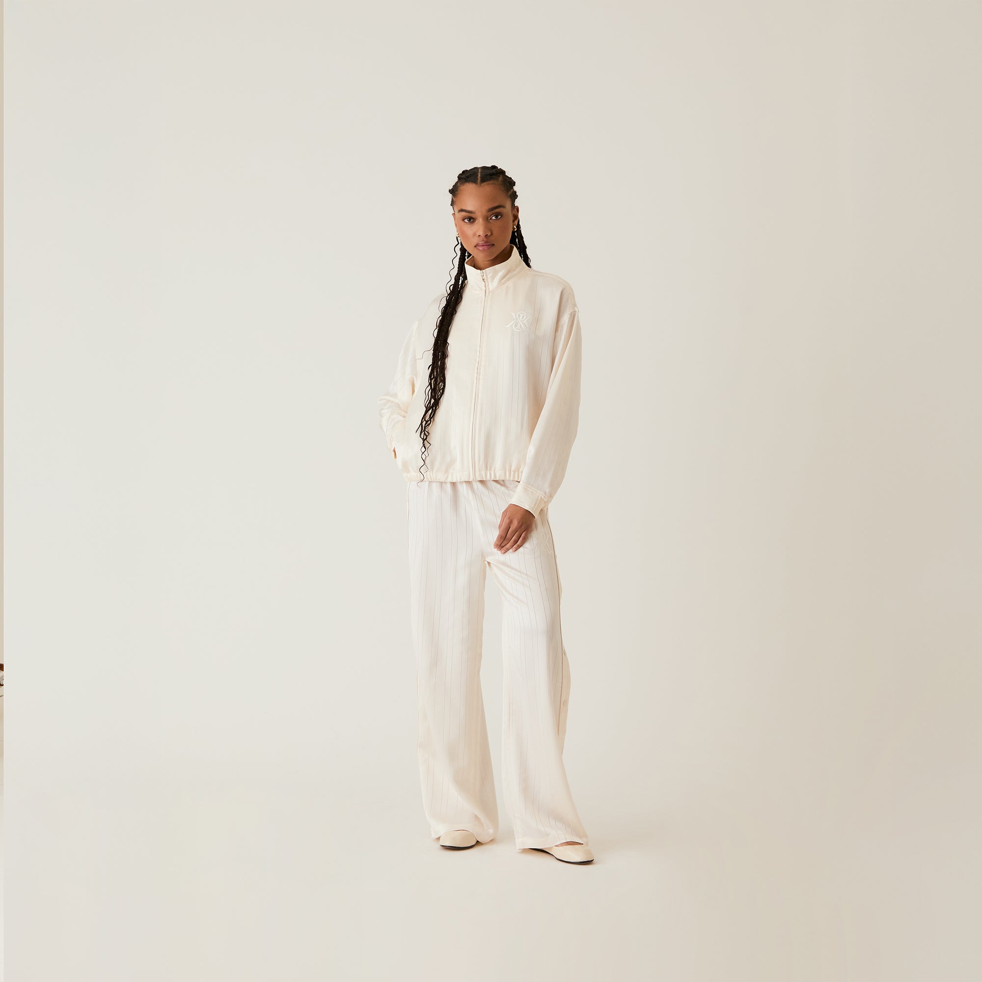 ★24AW 新作★Kith Women Florin Satin Tearaway Pant ☆24AW 新作☆Kith Women Florin Satin Tearaway Pant