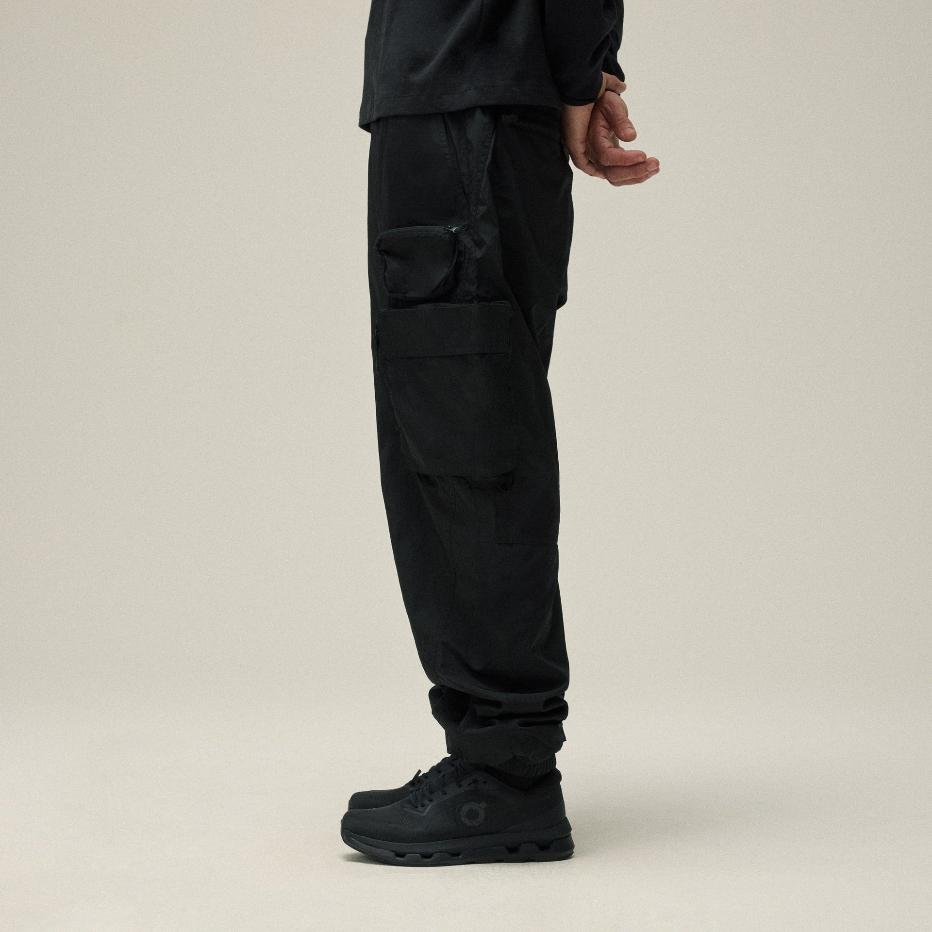 Kith Wrinkle Nylon Chauncey Cargo Pant - Black