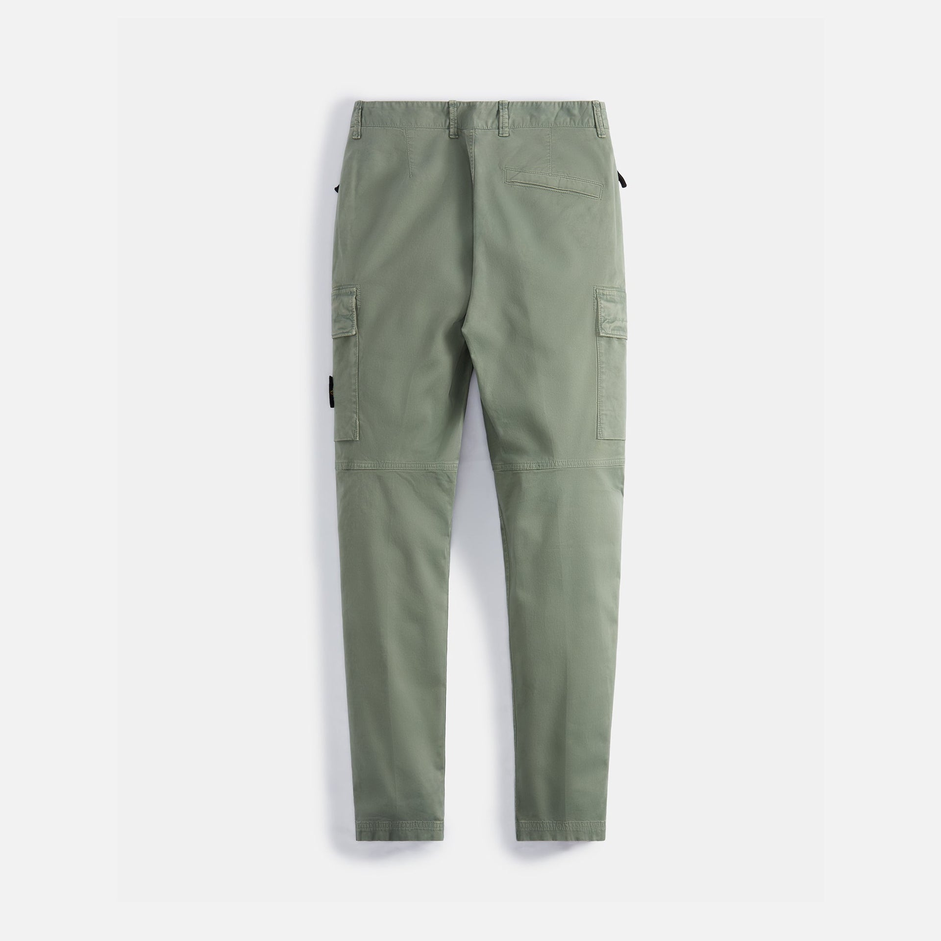 Stone Island Stretch Cotton Wool Satin Garment Dyed Cargo Pant - Sage