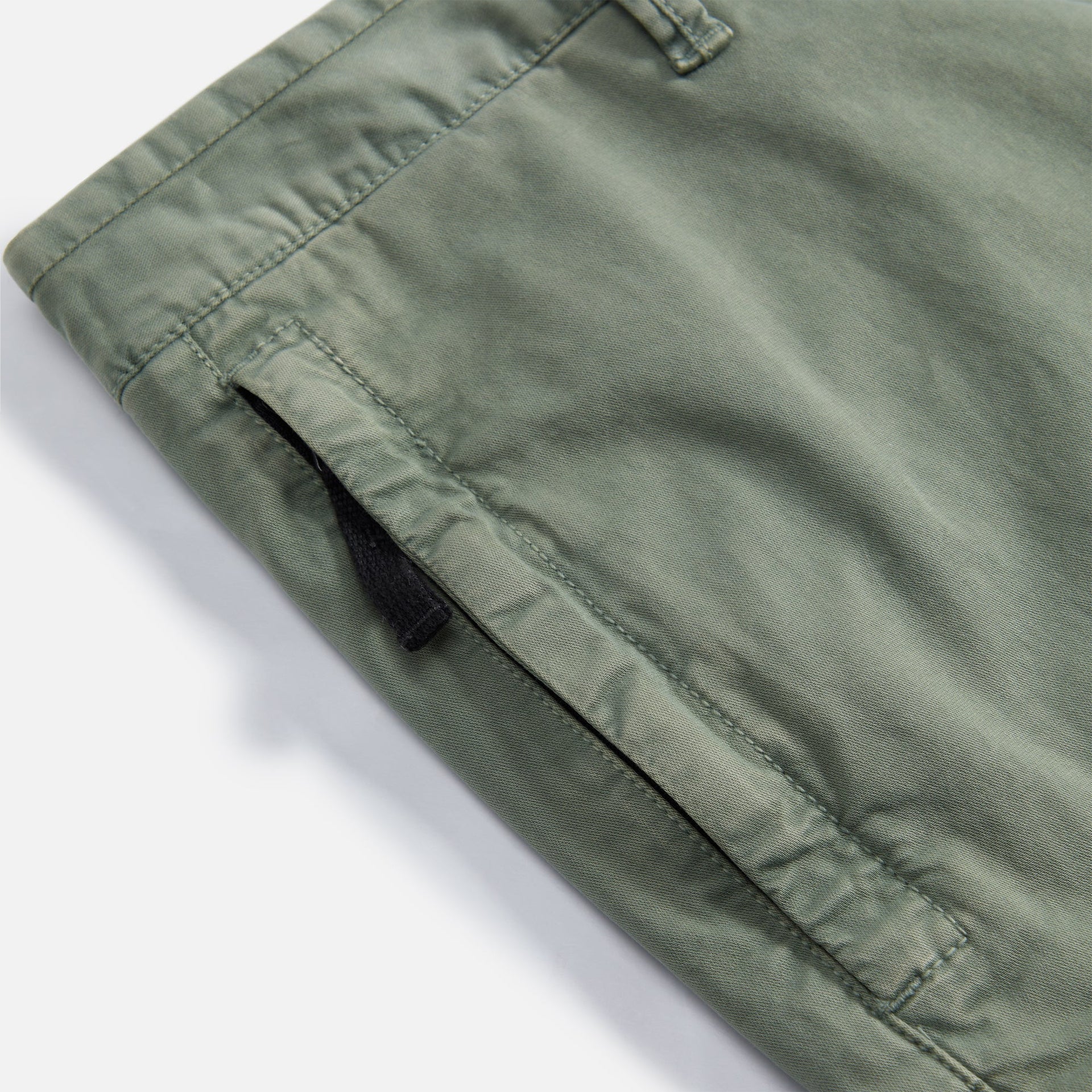 Stone Island Stretch Cotton Wool Satin Garment Dyed Cargo Pant - Sage