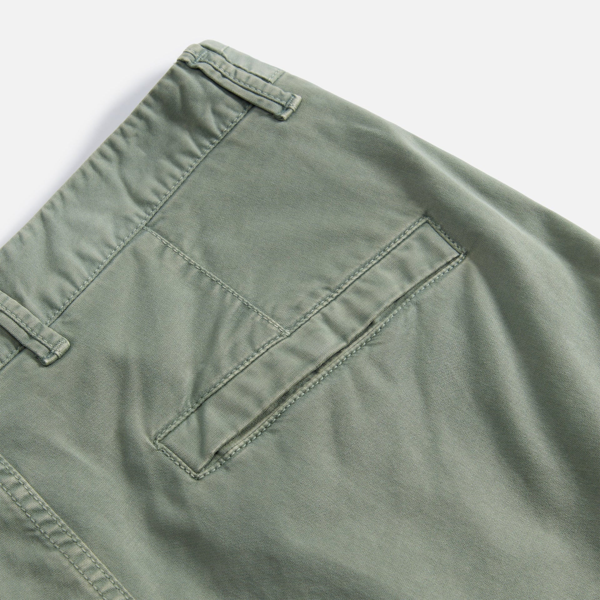 Stone Island Stretch Cotton Wool Satin Garment Dyed Cargo Pant - Sage