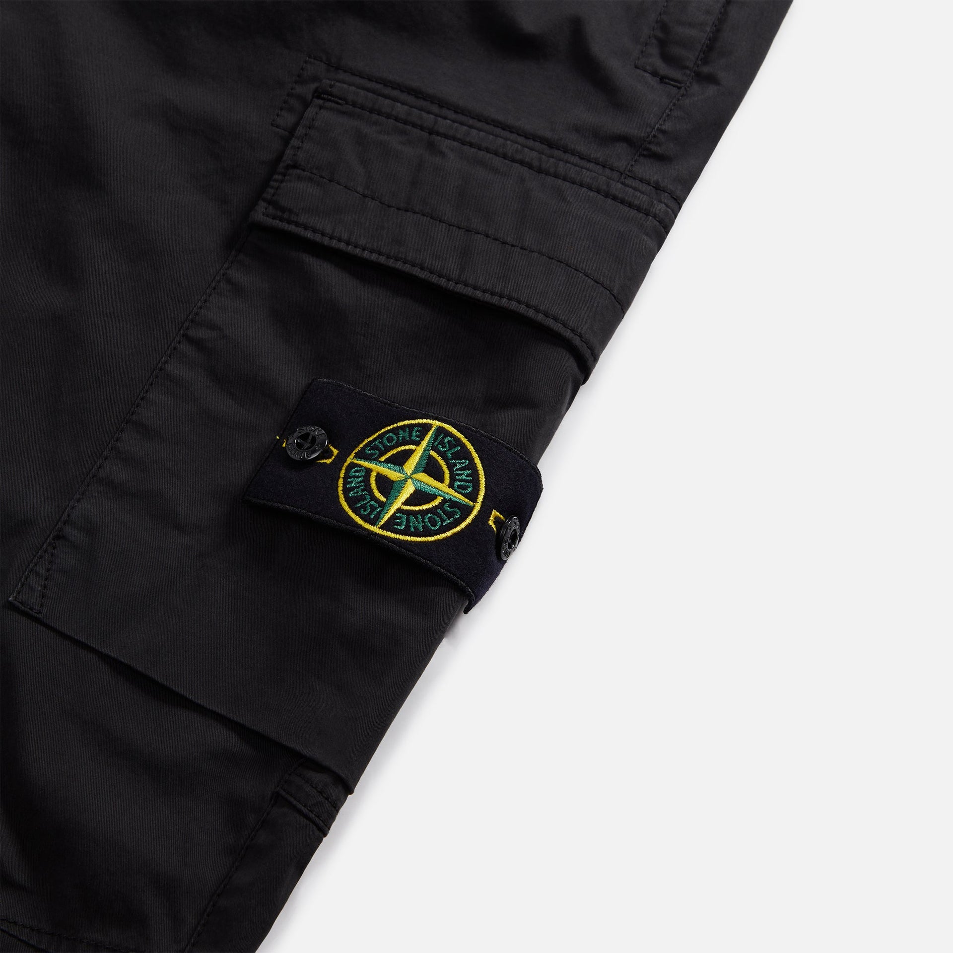 Stone Island Garment Dyed Cotton Twill Pant - Black