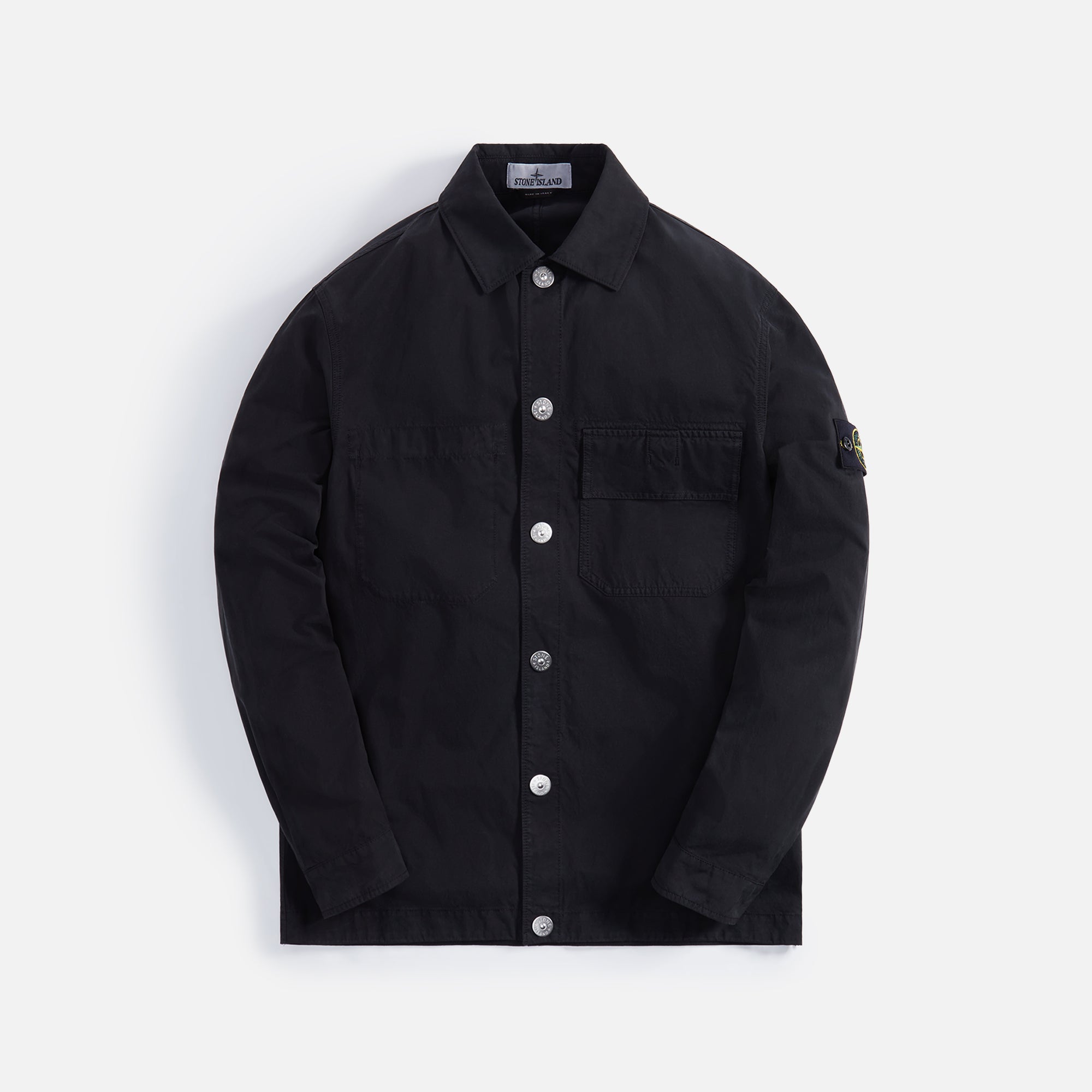 Stone island cotton twill overshirt online