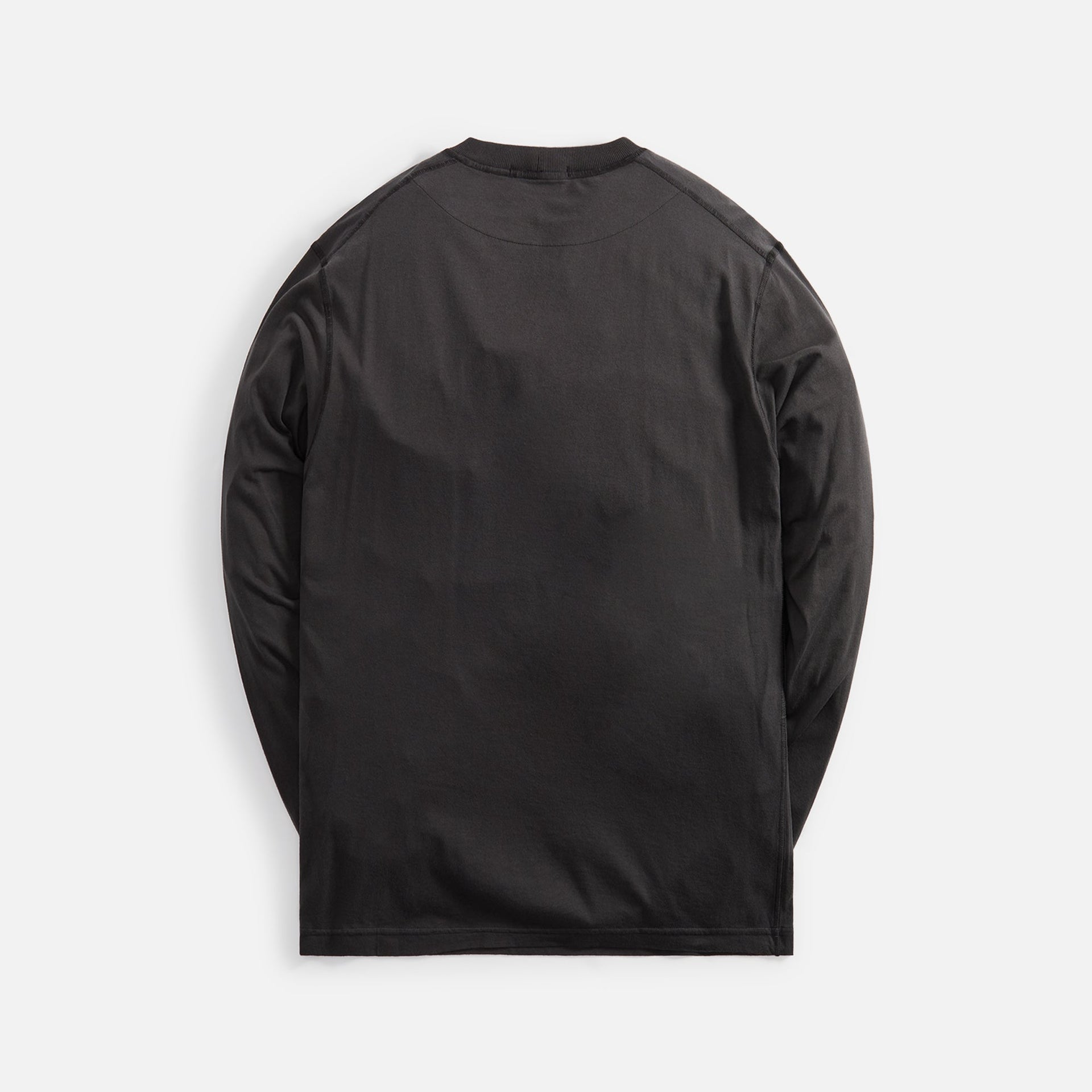 Stone Island Garment Dyed Long Sleeve Tee - Charcoal