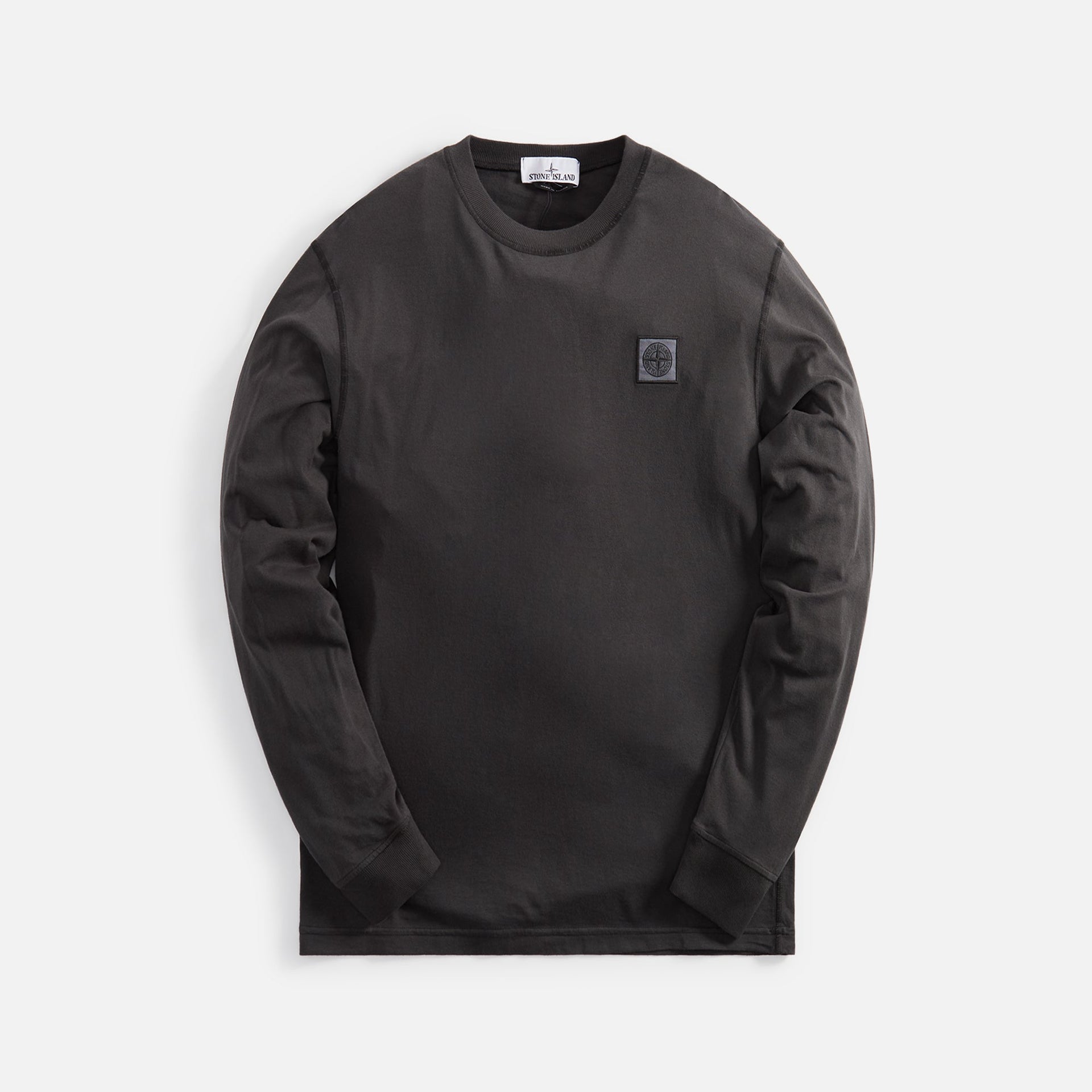 Stone Island Garment Dyed Long Sleeve Tee Charcoal – Kith Europe