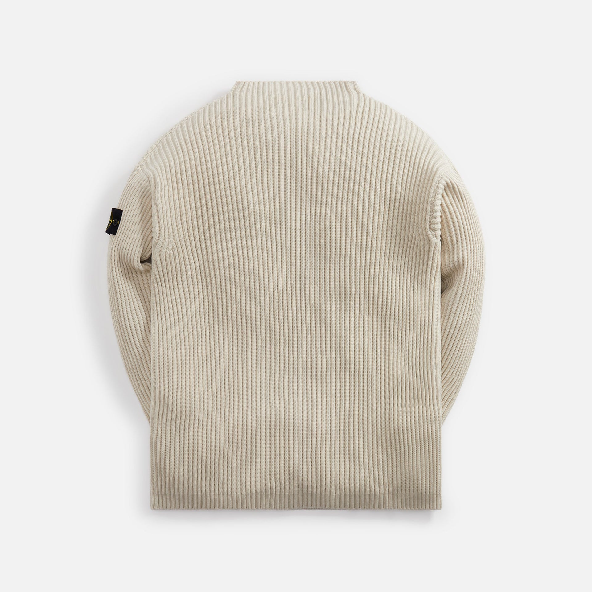 Stone Island Full Rib Wool Mockneck - Plaster