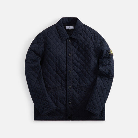 Stone Island Padded Nylon Cotton Tela Jacket - Navy Blue – Kith Europe