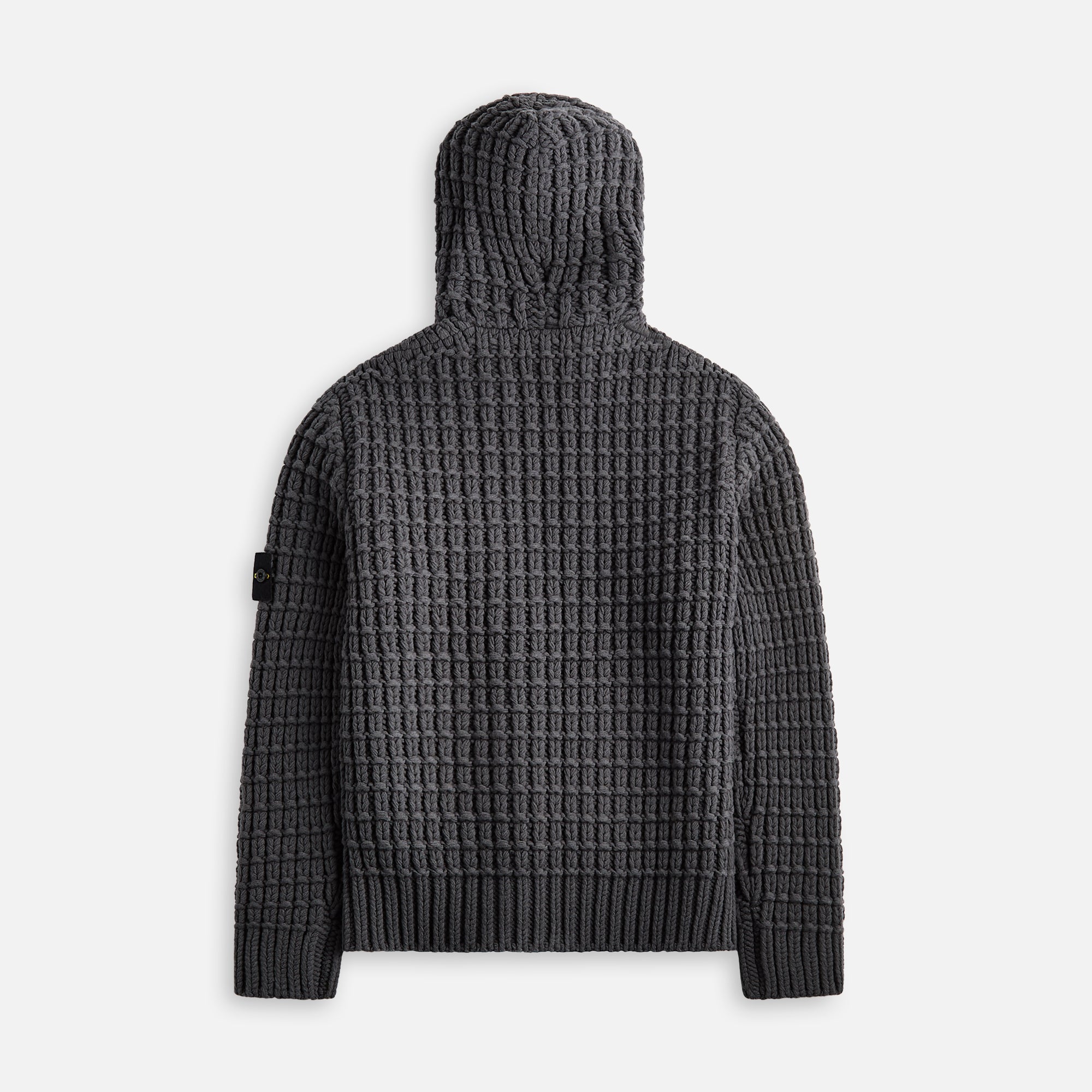 Stone Island Zip Knit Hoodie - Lead Grey – Kith Europe