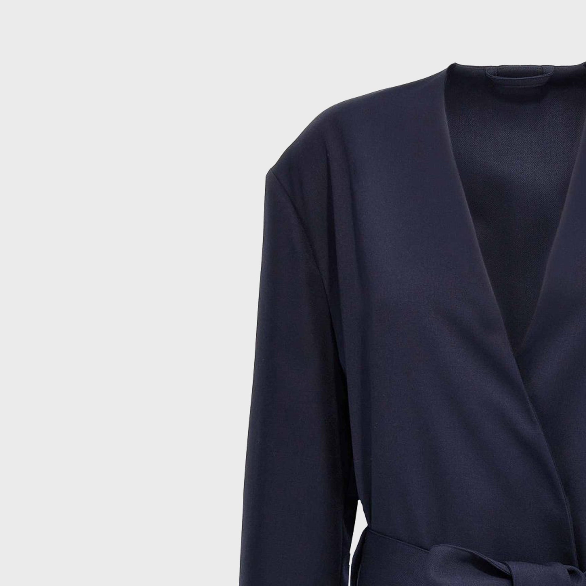 The Attico Long Coat - Navy Blue