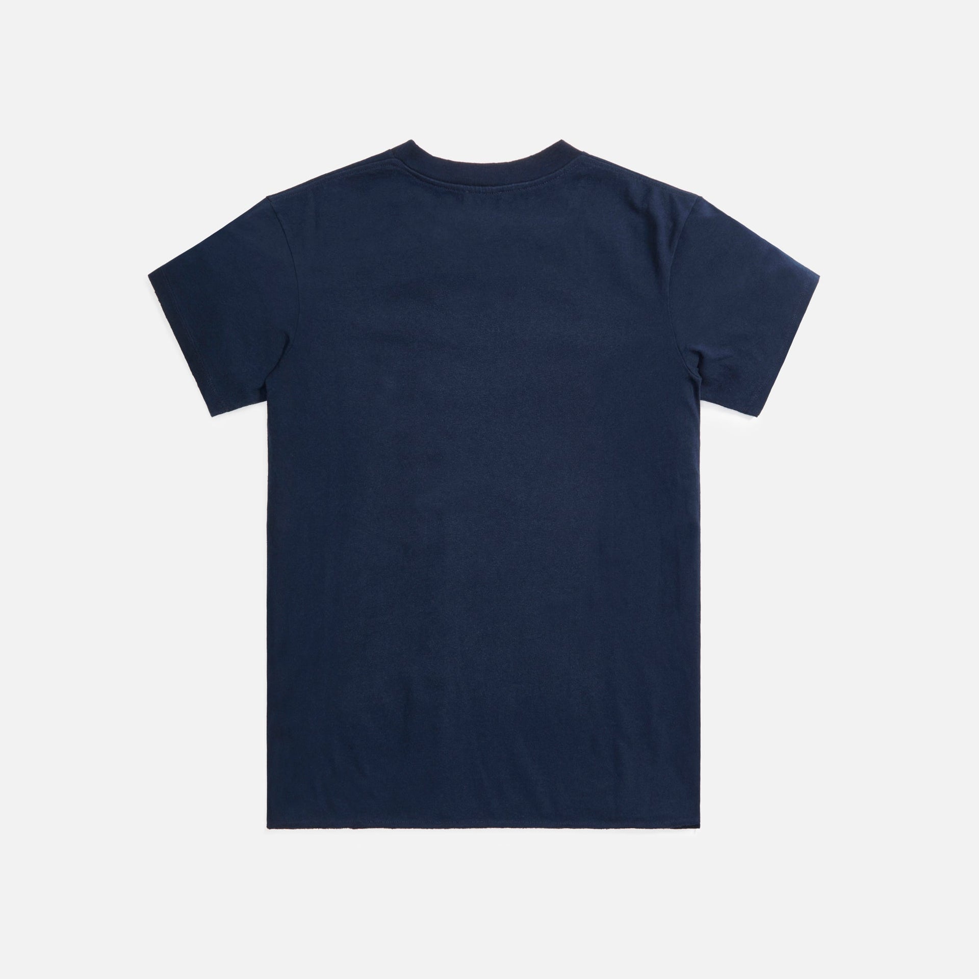 Saint Laurent Tee Col Rond Des Marine - Navy