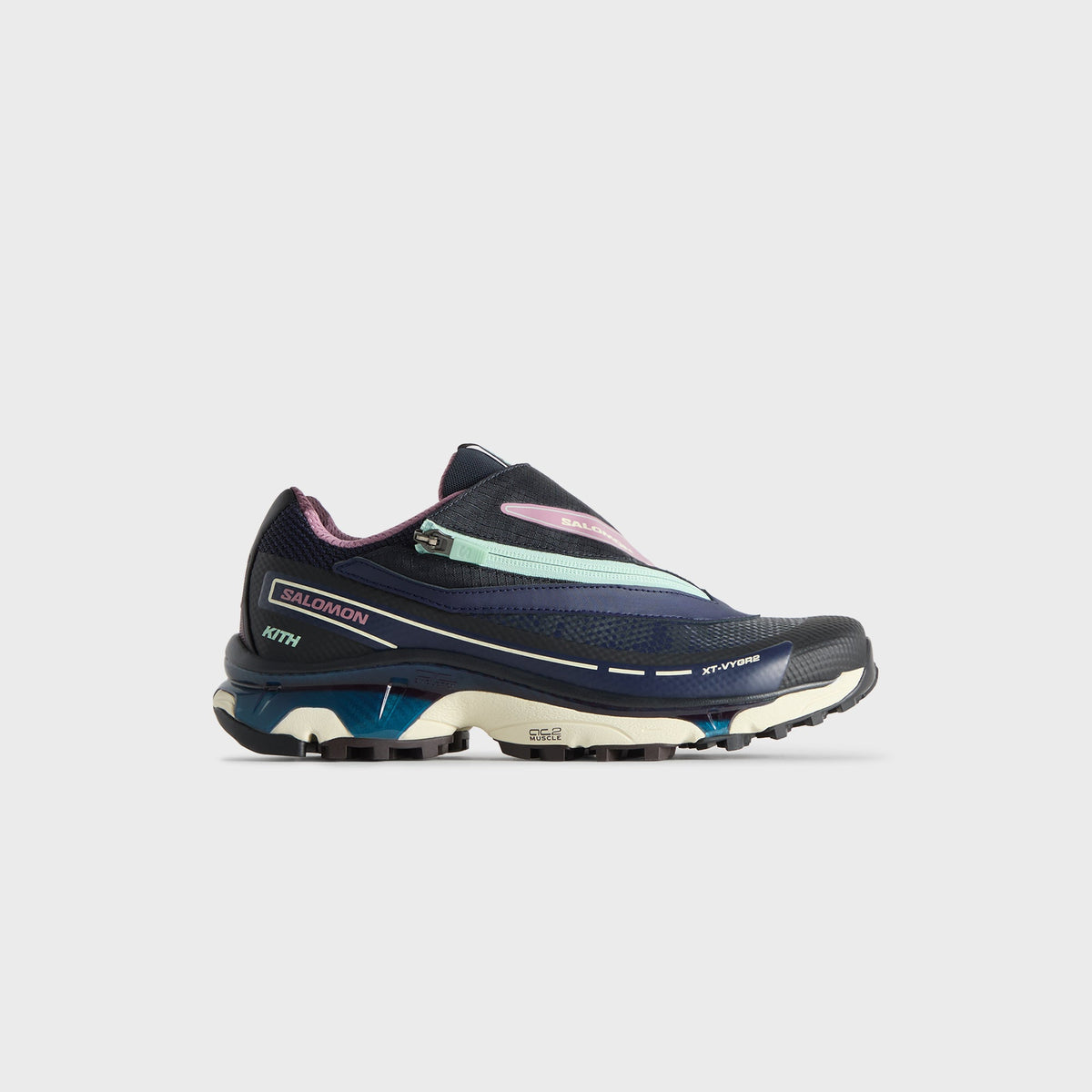 Kith for Salomon XT-VYGR 2 - Dark Navy / Dusky Orchid / Transparent