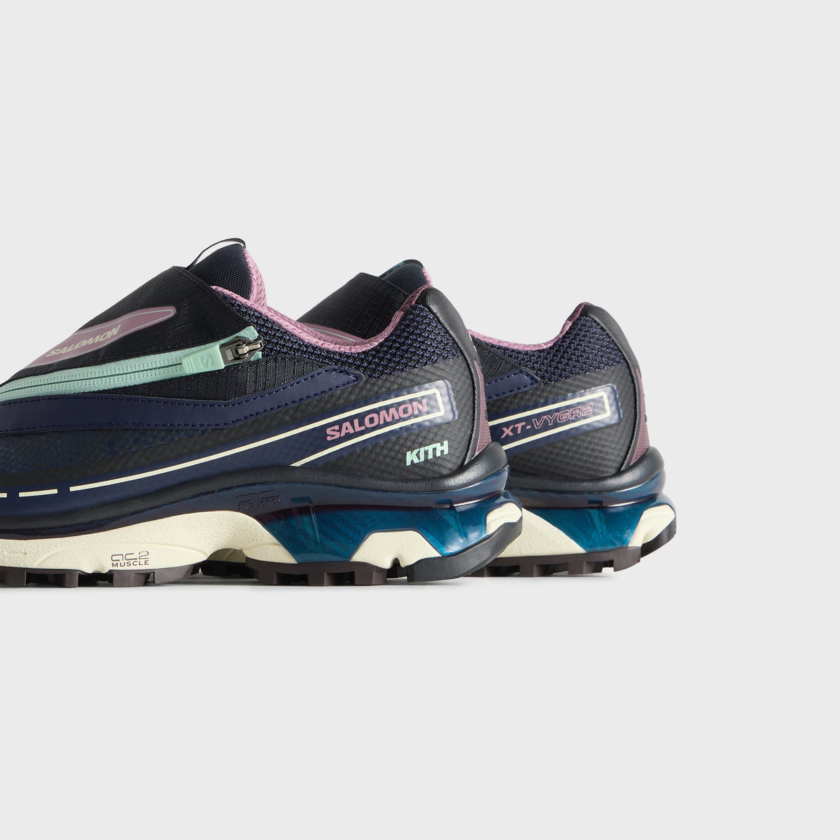 Kith for Salomon XT-VYGR 2 - Dark Navy / Dusky Orchid / Transparent