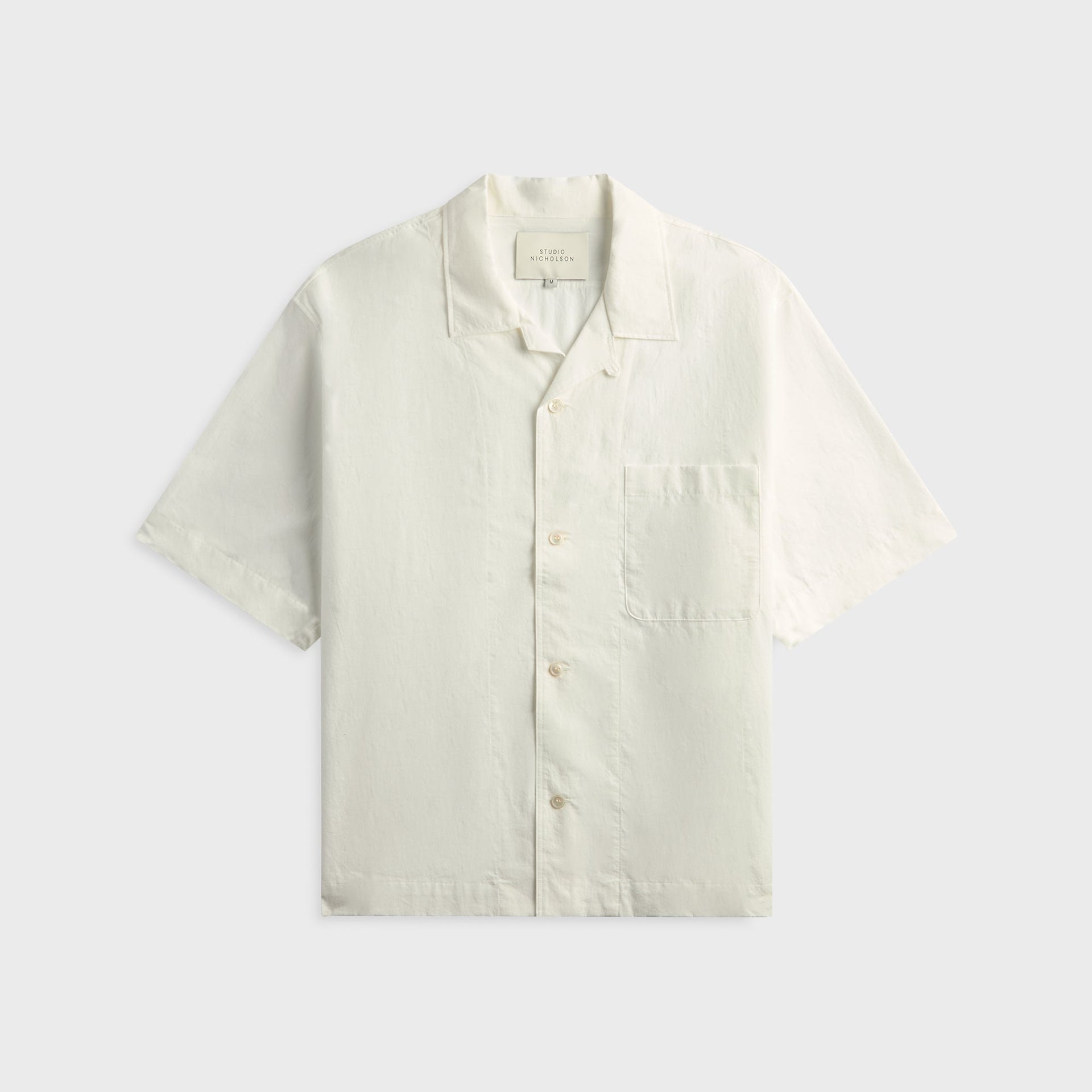 Studio Nicholson Agios Short Sleeve Shirt - Optic White