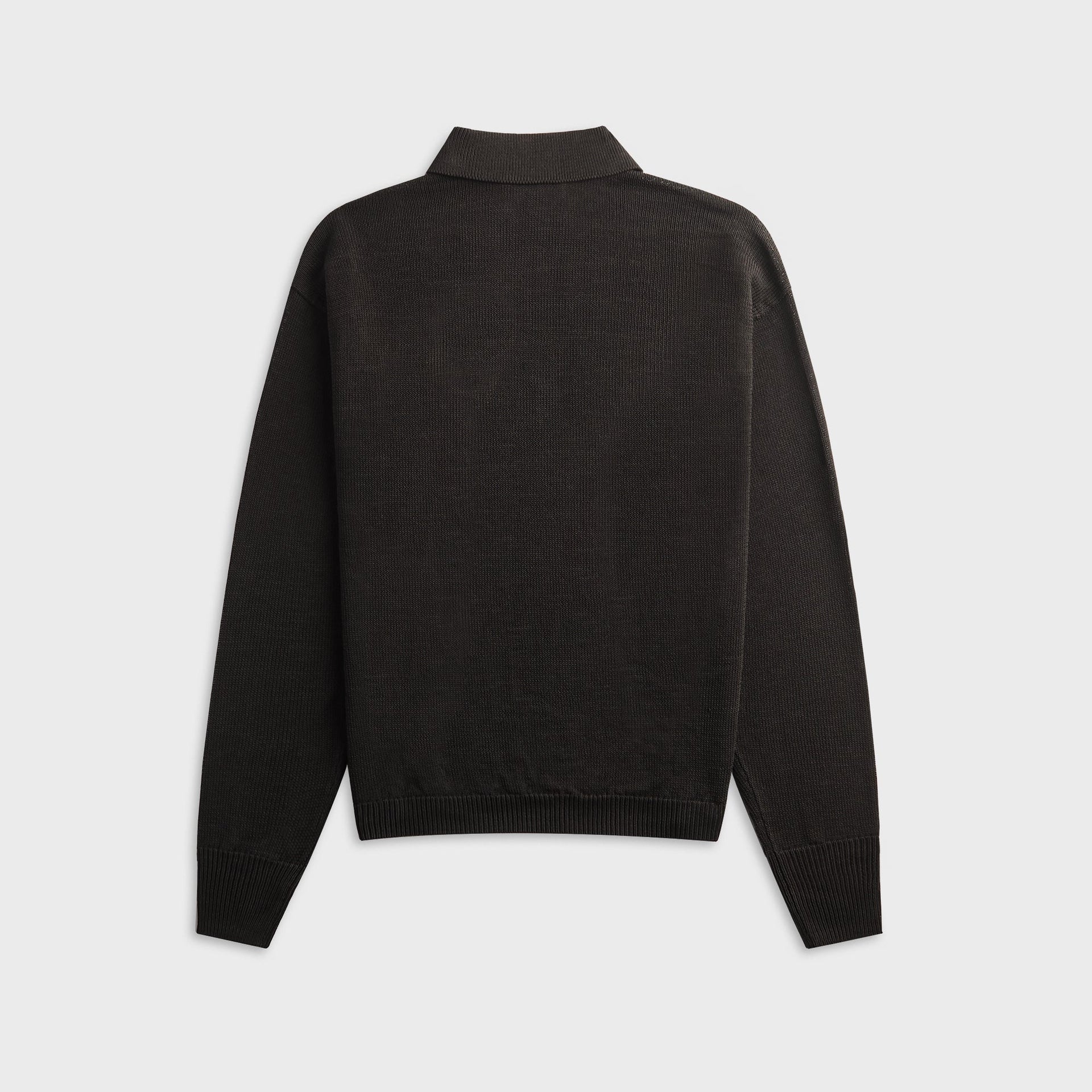 Studio Nicholson Heddy Knit Polo - Black Grape