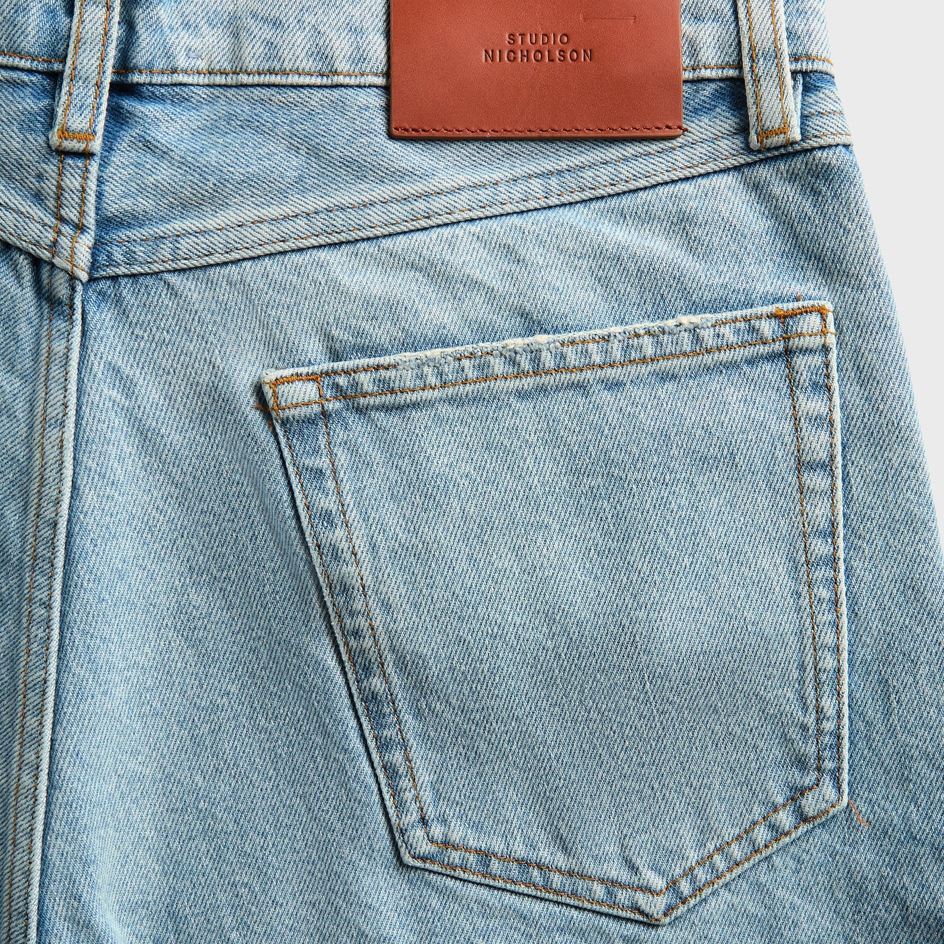 Studio Nicholson Marylebone Denim Short - Bleached Wash