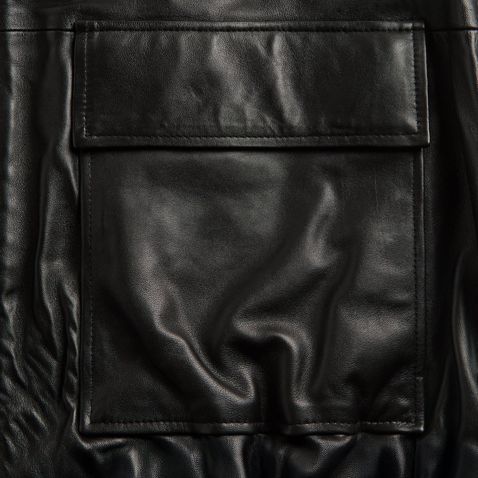 Studio Nicholson Piston Leather Jacket - Black