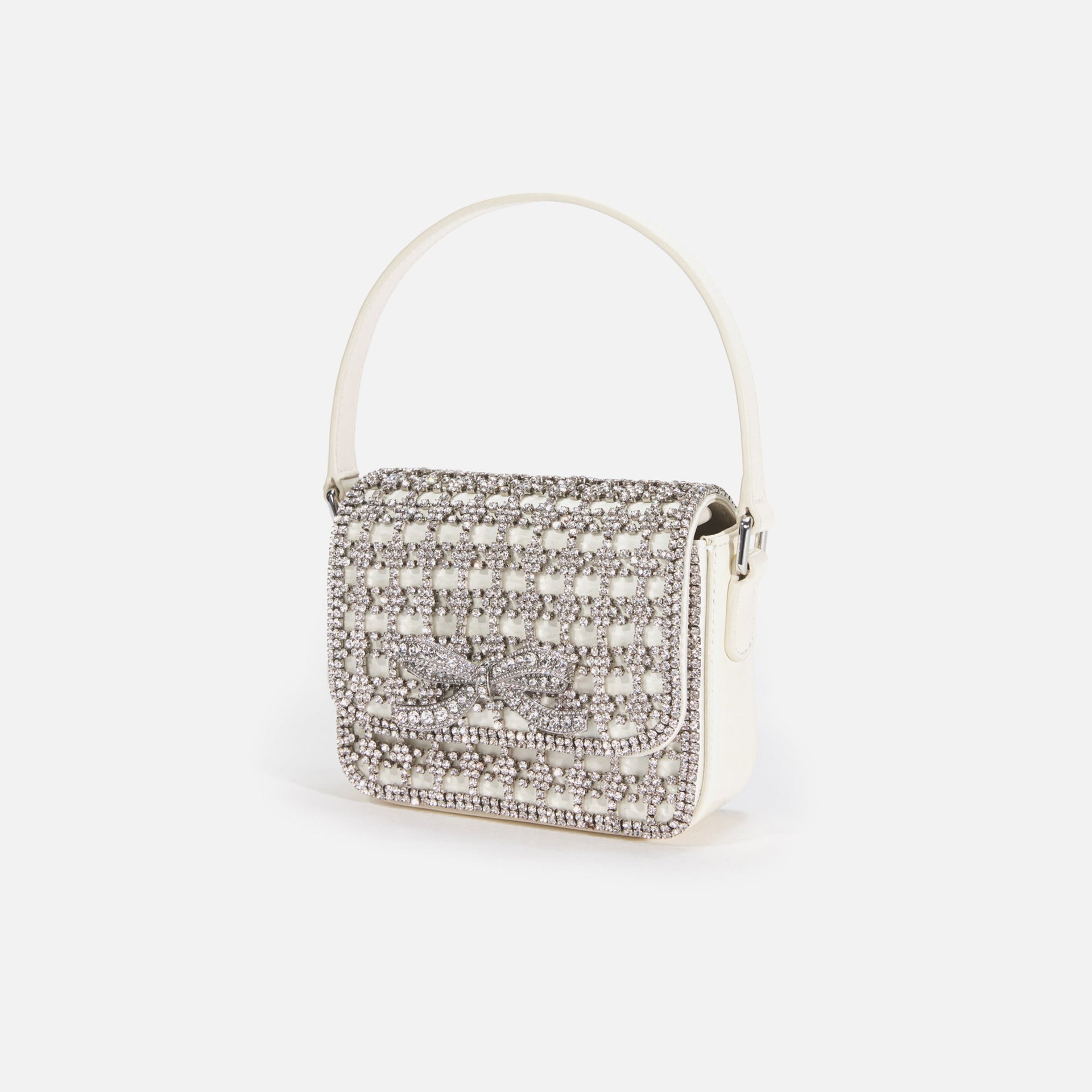 Self-Portrait Crystal Micro Bag - Champagne