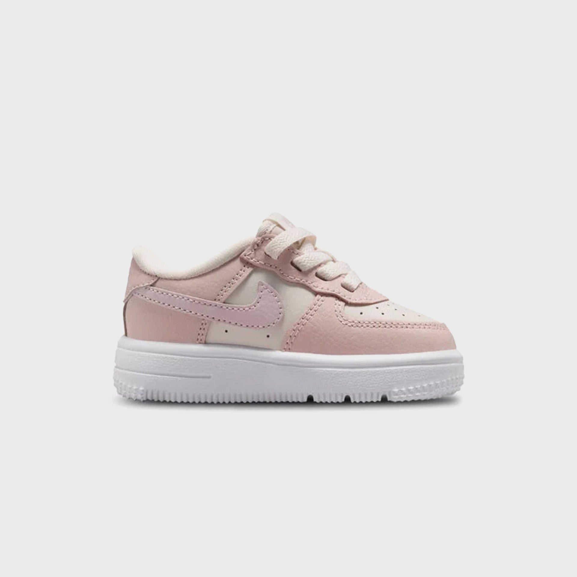 Nike TD Force 1 Low Essential+ Easyon - Phantom / Platinum Violet / Silt Red / White