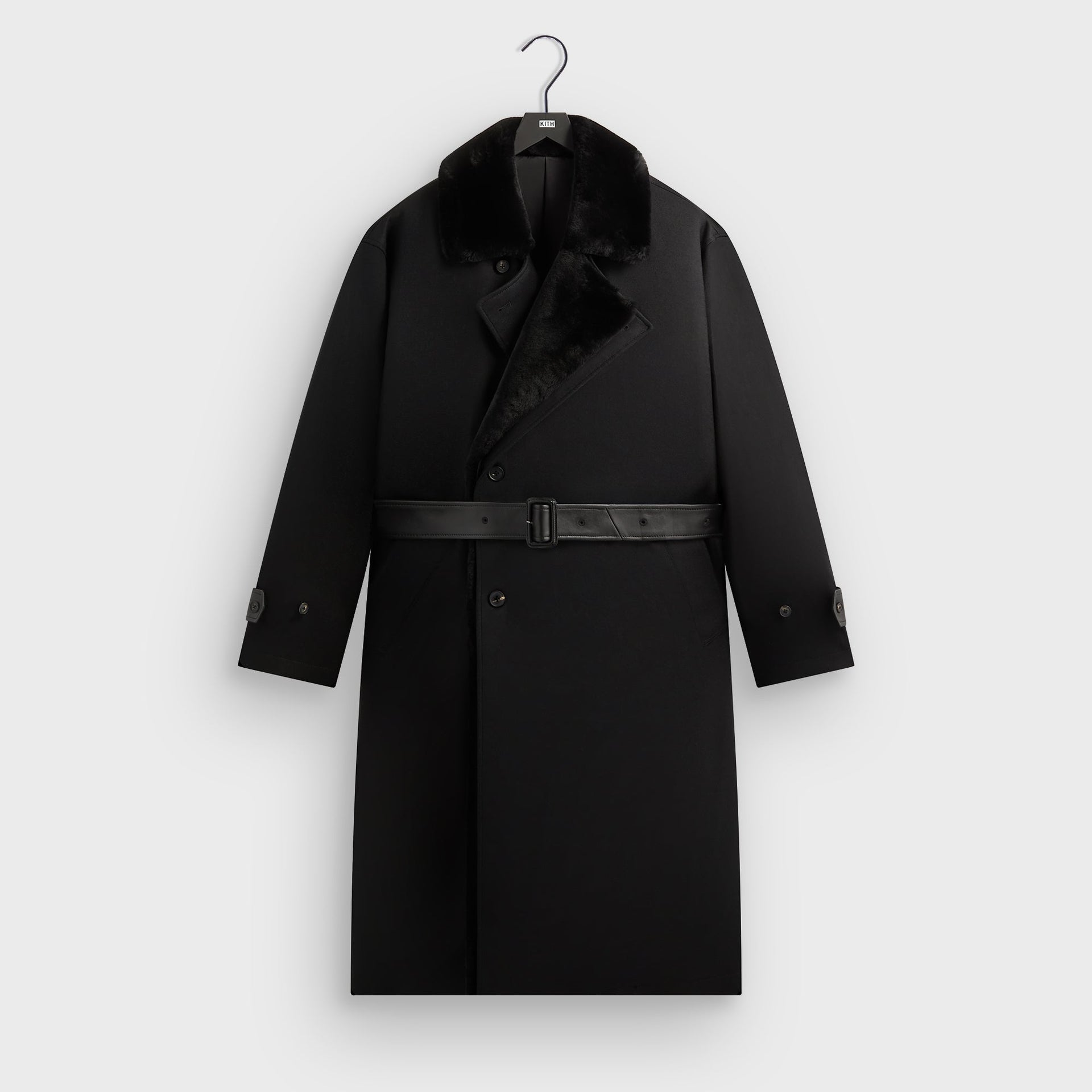 Kith 101 for ssstein Double Lapeled Double Breasted Coat - Black - PH