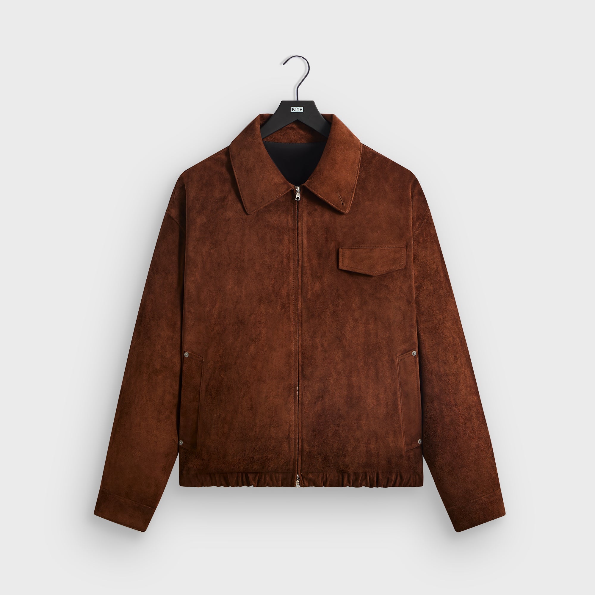 Kith 101 for ssstein Suede Zip Front Jacket - Walnut – Kith Europe