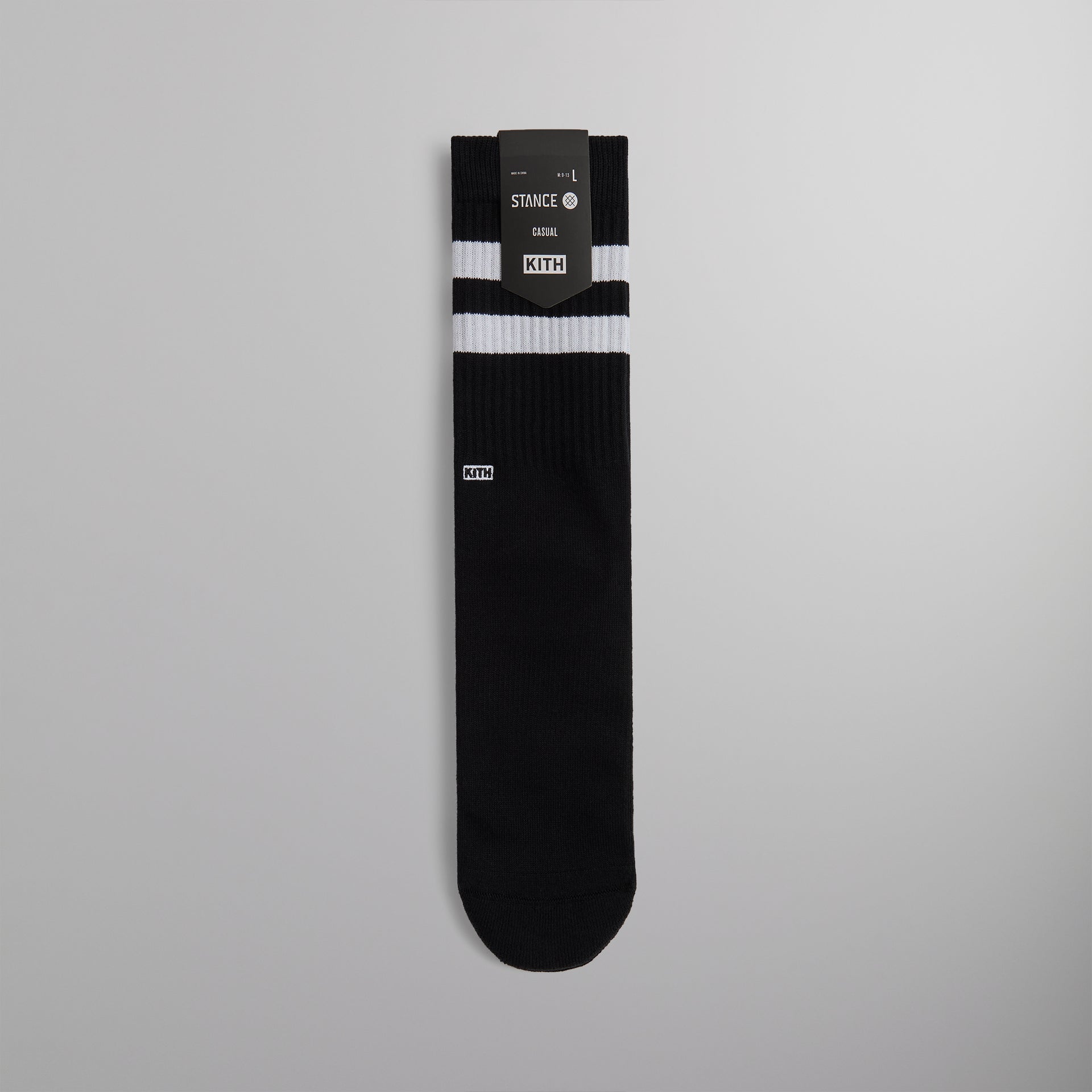 Kith Classics for Stance Crew Sock - Black / White