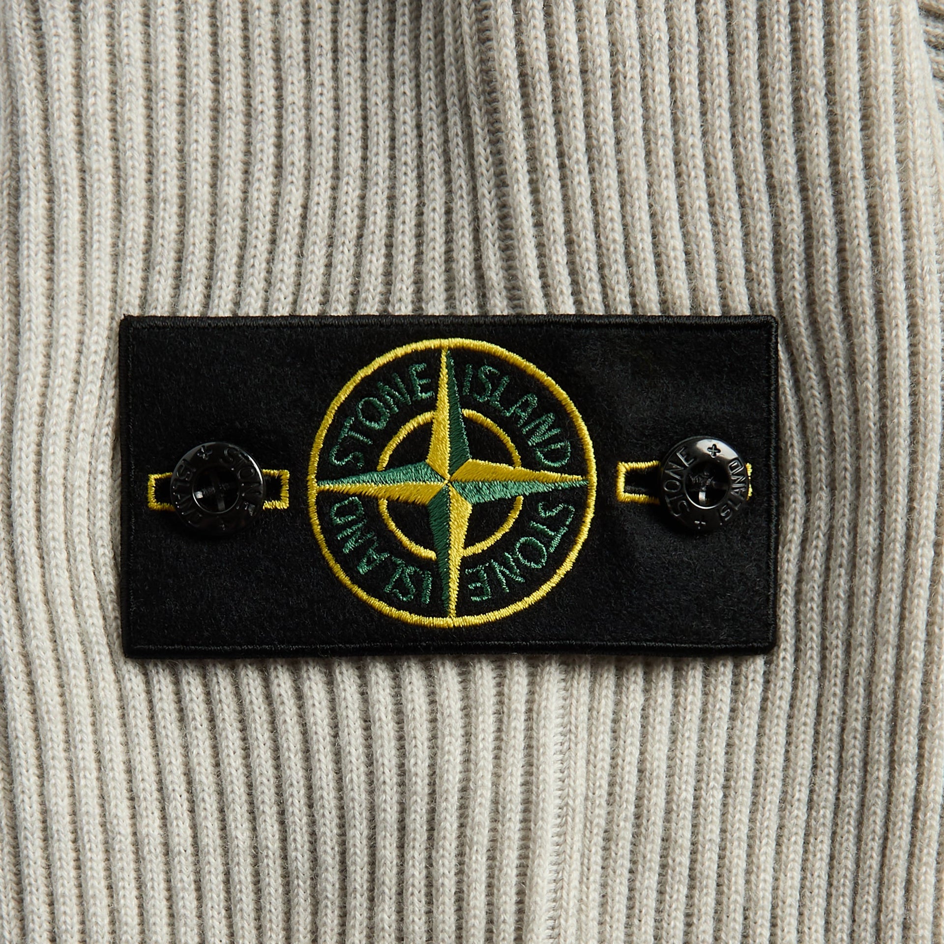 Stone Island Full Rib RWS Wool Crewneck - Sand Melange