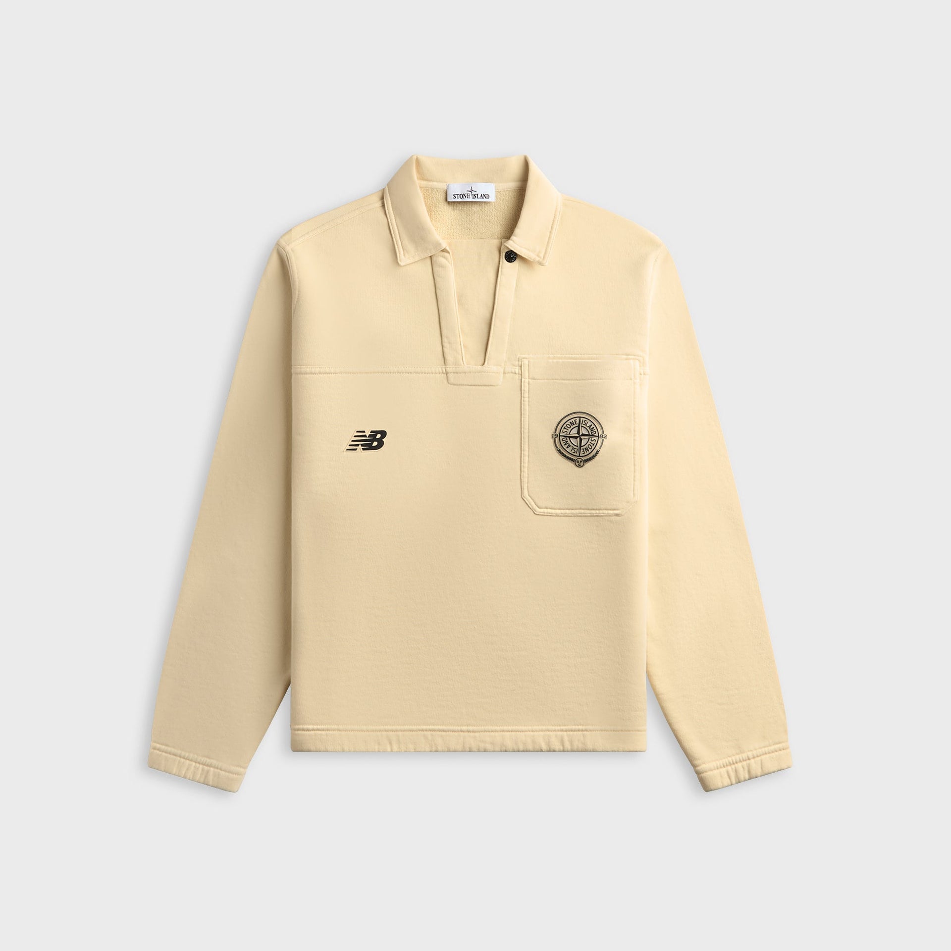 Stone Island x New Balance World Cup Long Sleeve Polo Sweatshirt - Ivory