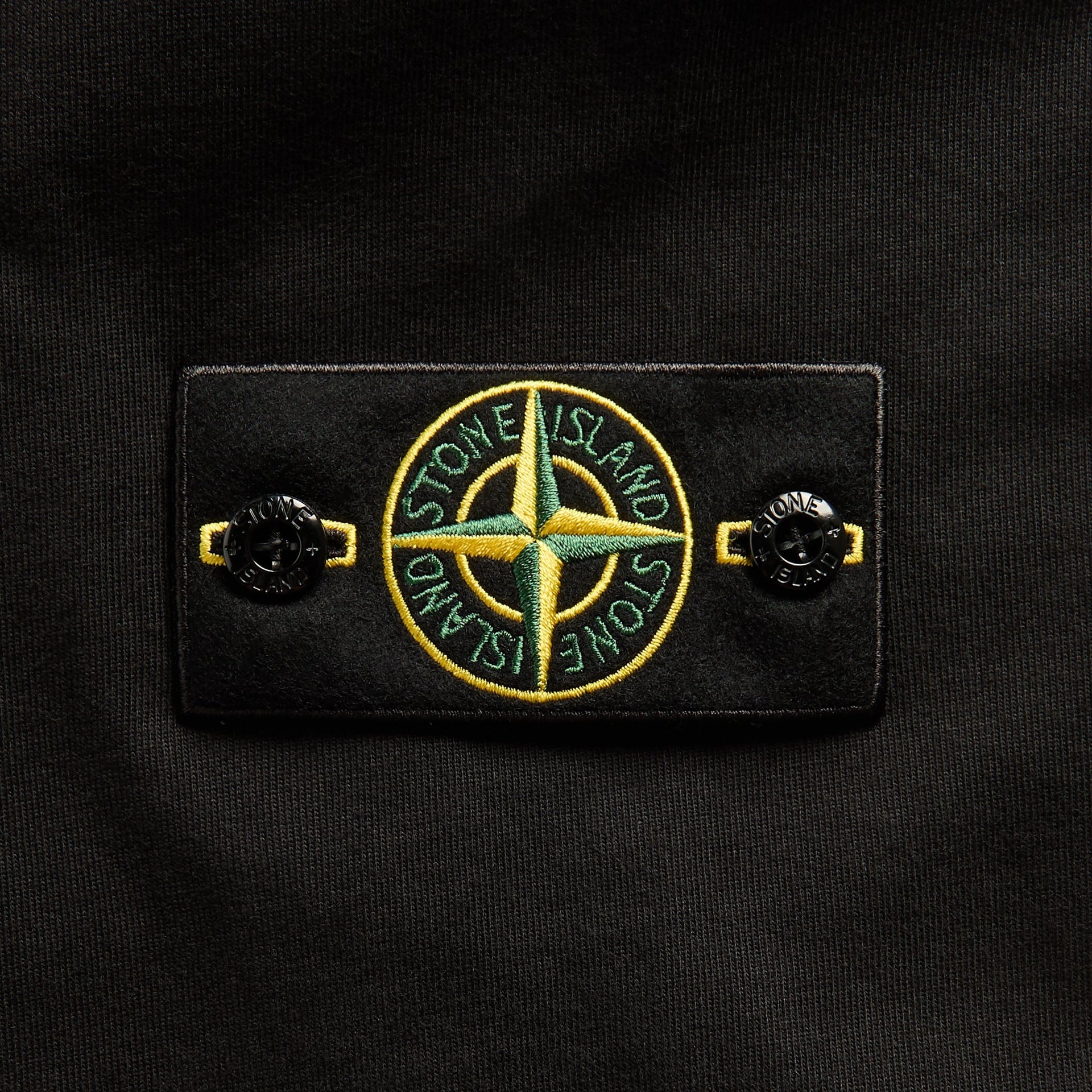 Stone Island Heavy Organic Cotton Crewneck Sweatshirt - Black