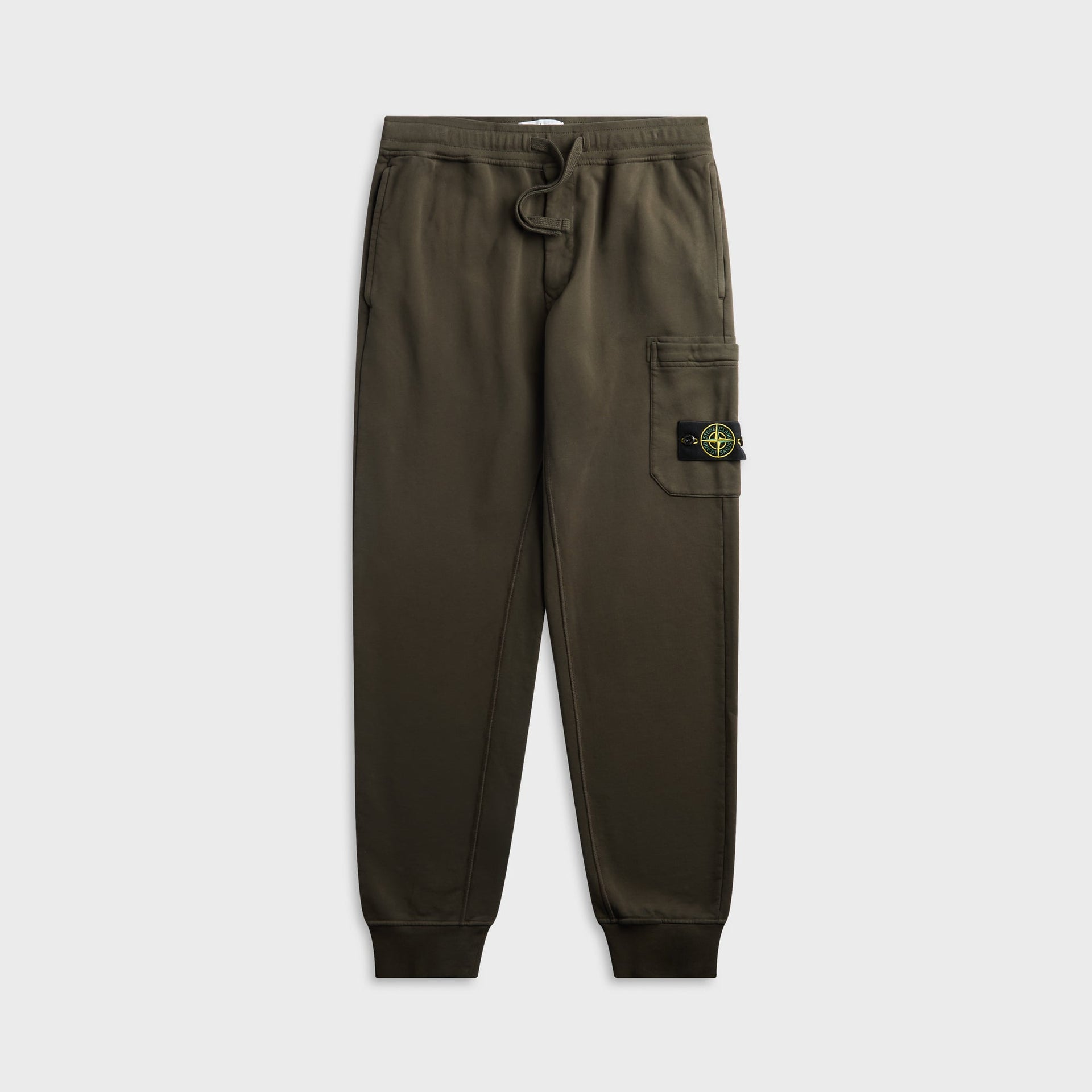 Stone Island Organic Mélange Cotton Fleece Sweatpant - Coal Grey