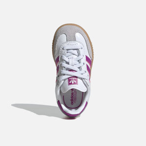 adidas TD Samba OG - White / Purple Burst / Gum 3