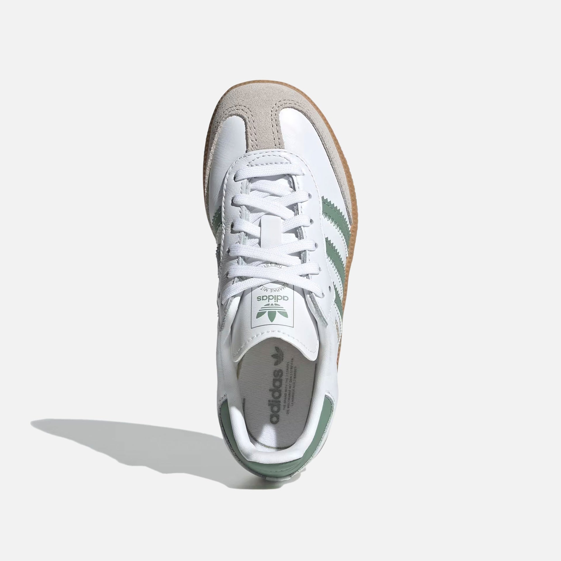 adidas PS Samba OG - White / Silver Green / Gum 3