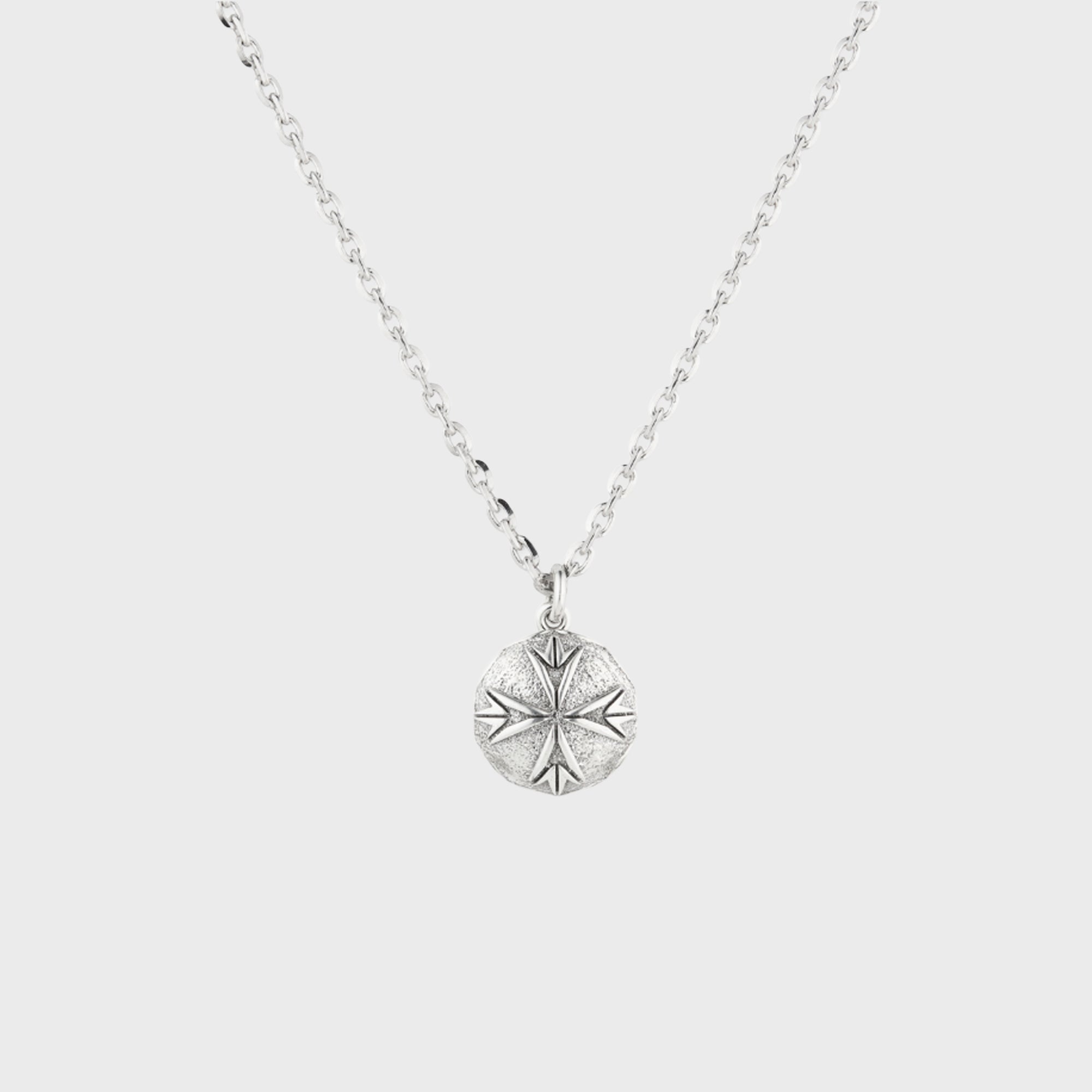Emanuele Bicocchi Arabesque Safety Pin Necklace Large - Silver