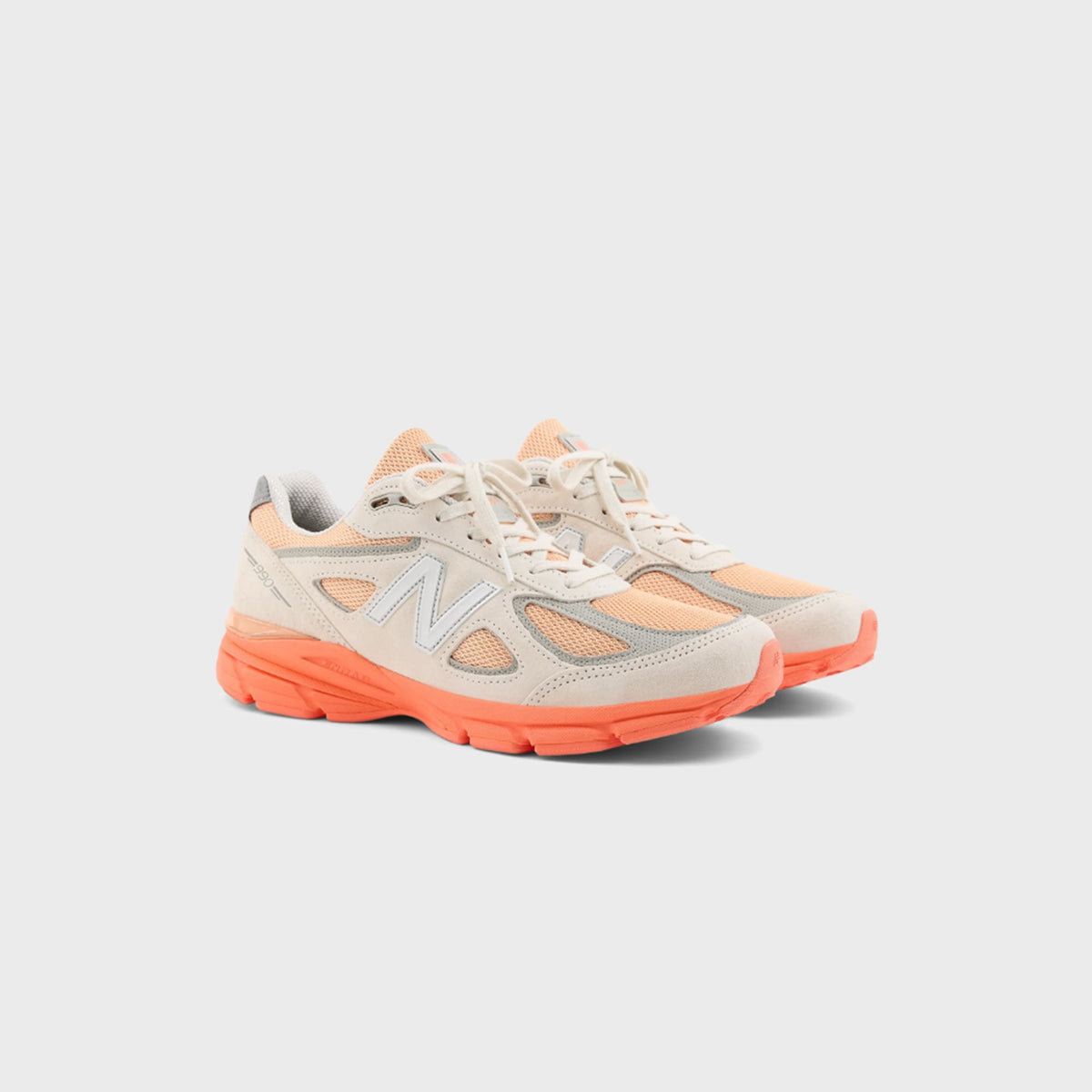 New Balance Made in USA 990v4 - Moonbeam / Tangerine Heat / Dried Orange