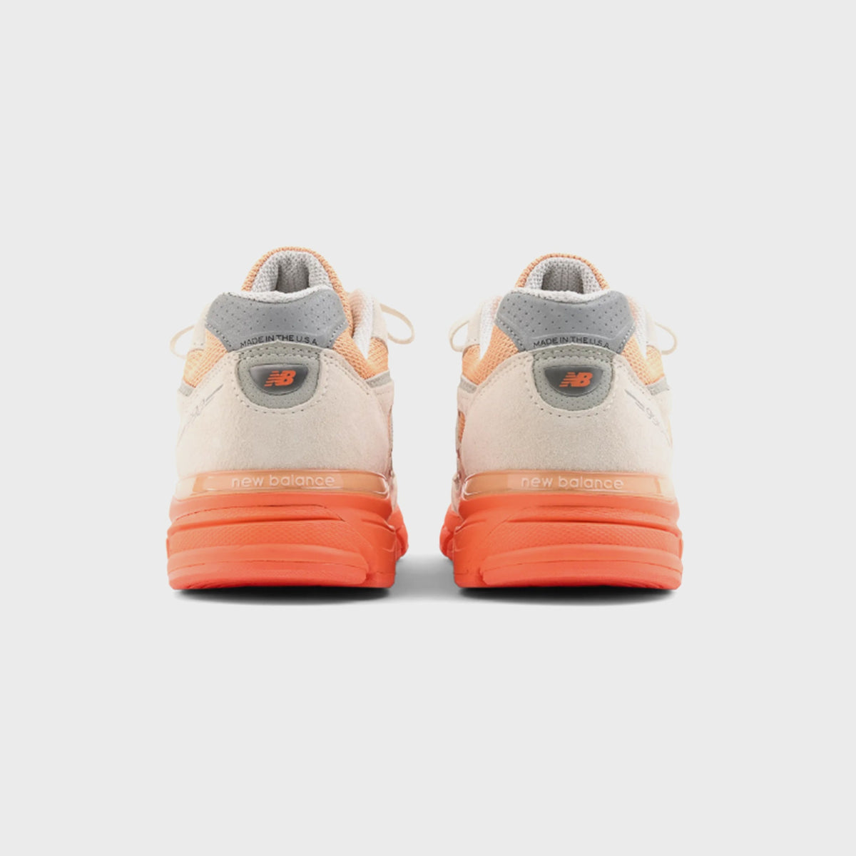 New Balance Made in USA 990v4 - Moonbeam / Tangerine Heat / Dried Orange